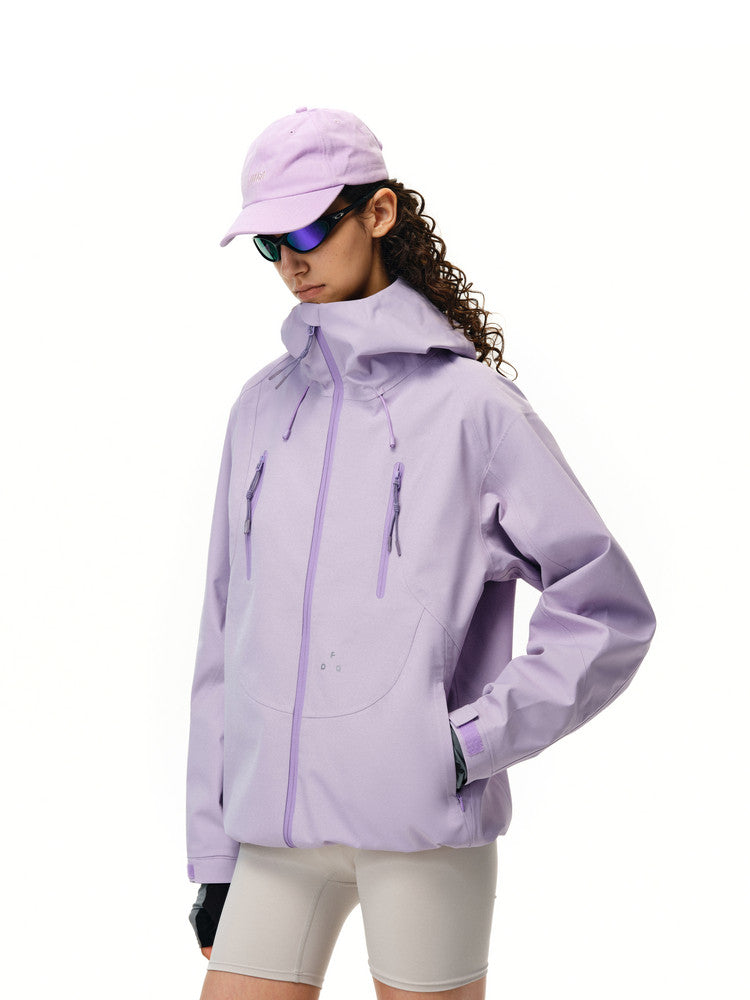FPA Rain Shield Sealed-Seam Outdoor Moisture-Wicking Double-Zip Hiking Jacket for Men and Women