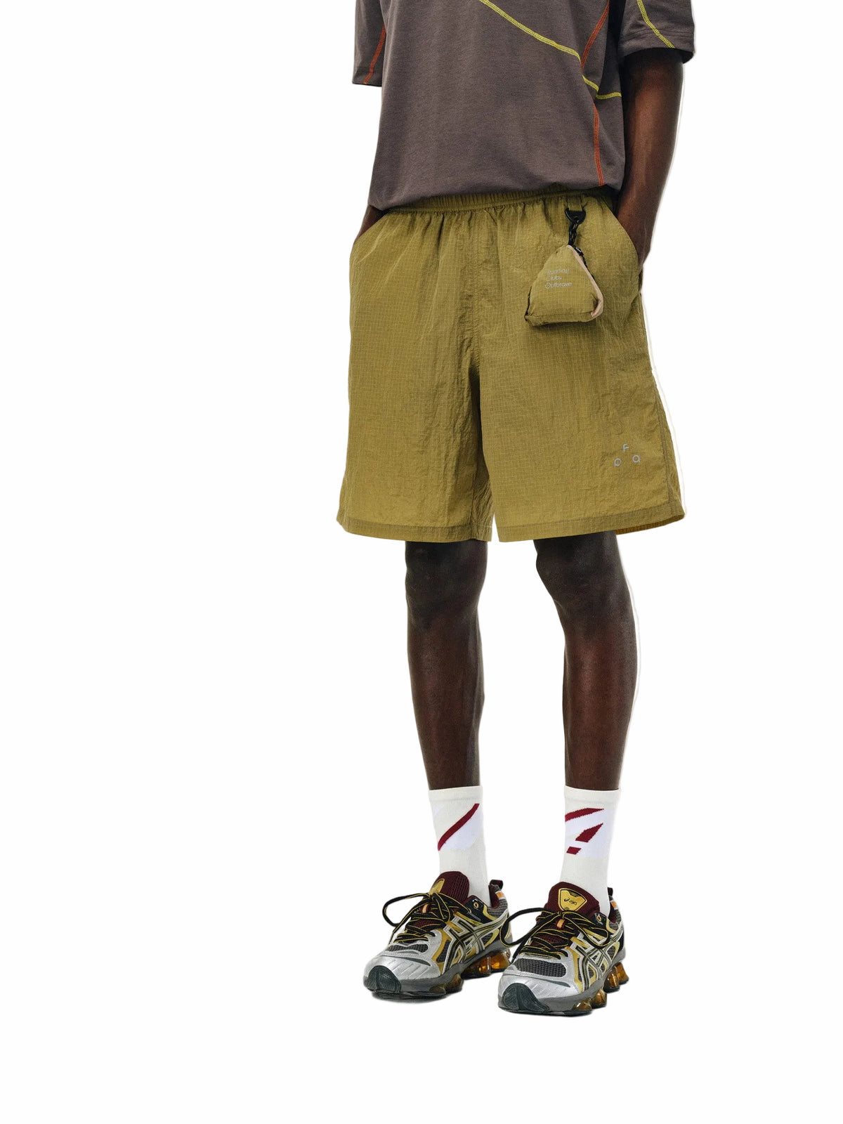 FPA Outdoor Detachable Storage Convertible Bag Hidden Pocket Textured Five-Point Shorts Men's Lightweight Casual Shorts