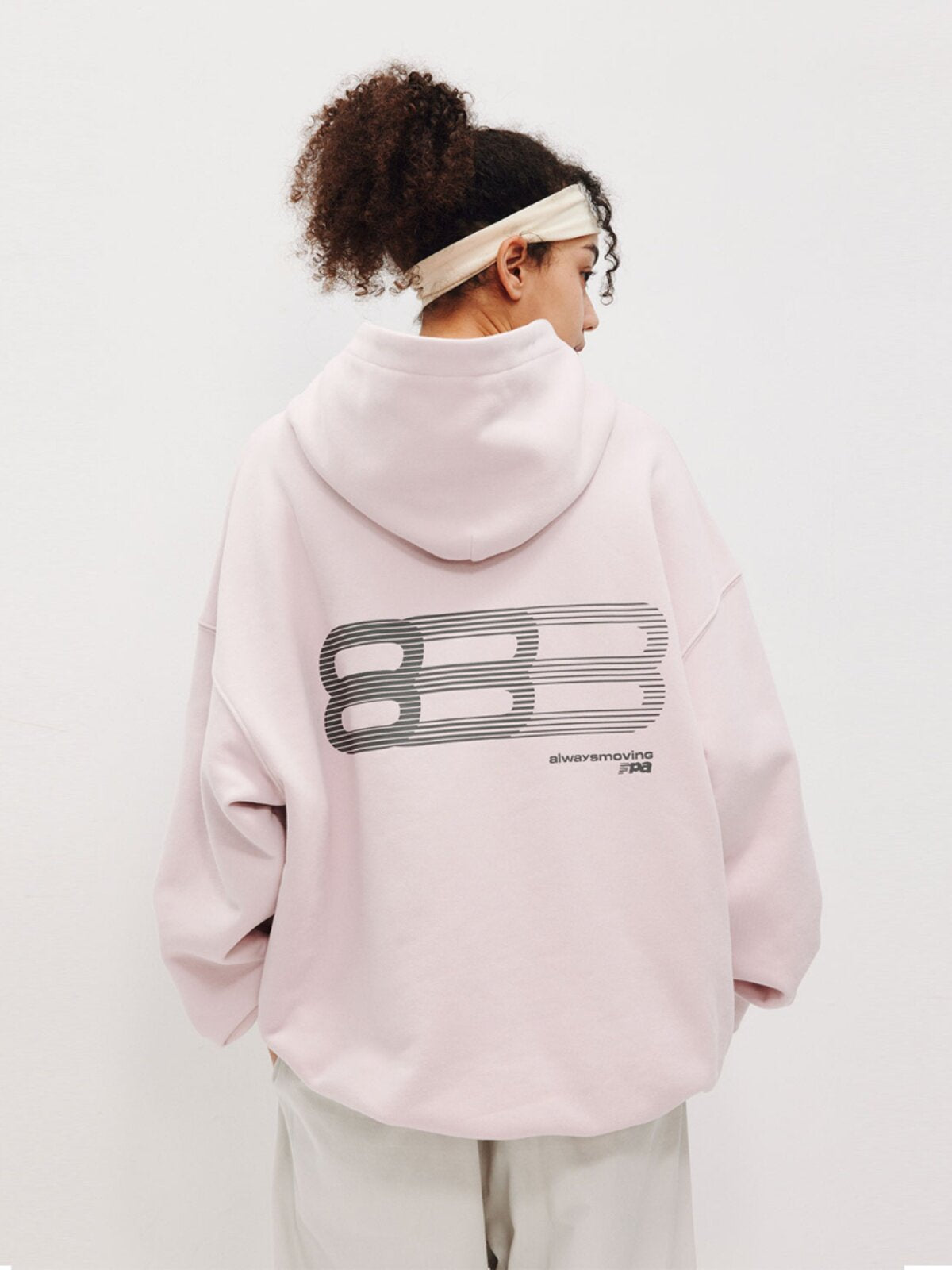 FPA Gradient Track Graphic Hoodie - Spring Casual Loose Fit Heavyweight Couple Style Streetwear Hooded Sweatshirt