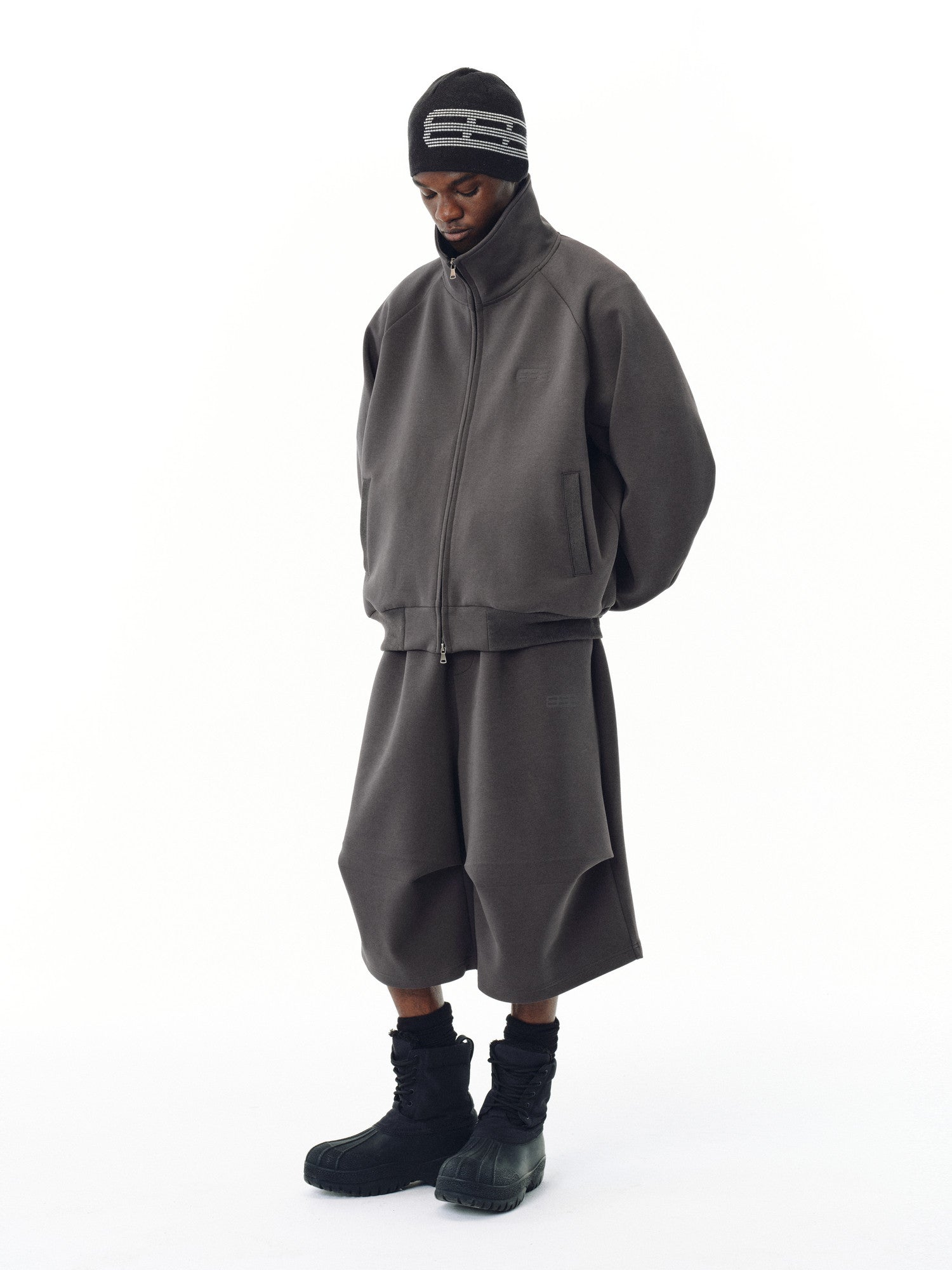FPA Sports Air Layer Curved Hem Seven-Point Sweatpants - Chinese Streetwear Trendy Loose Design Casual Pants