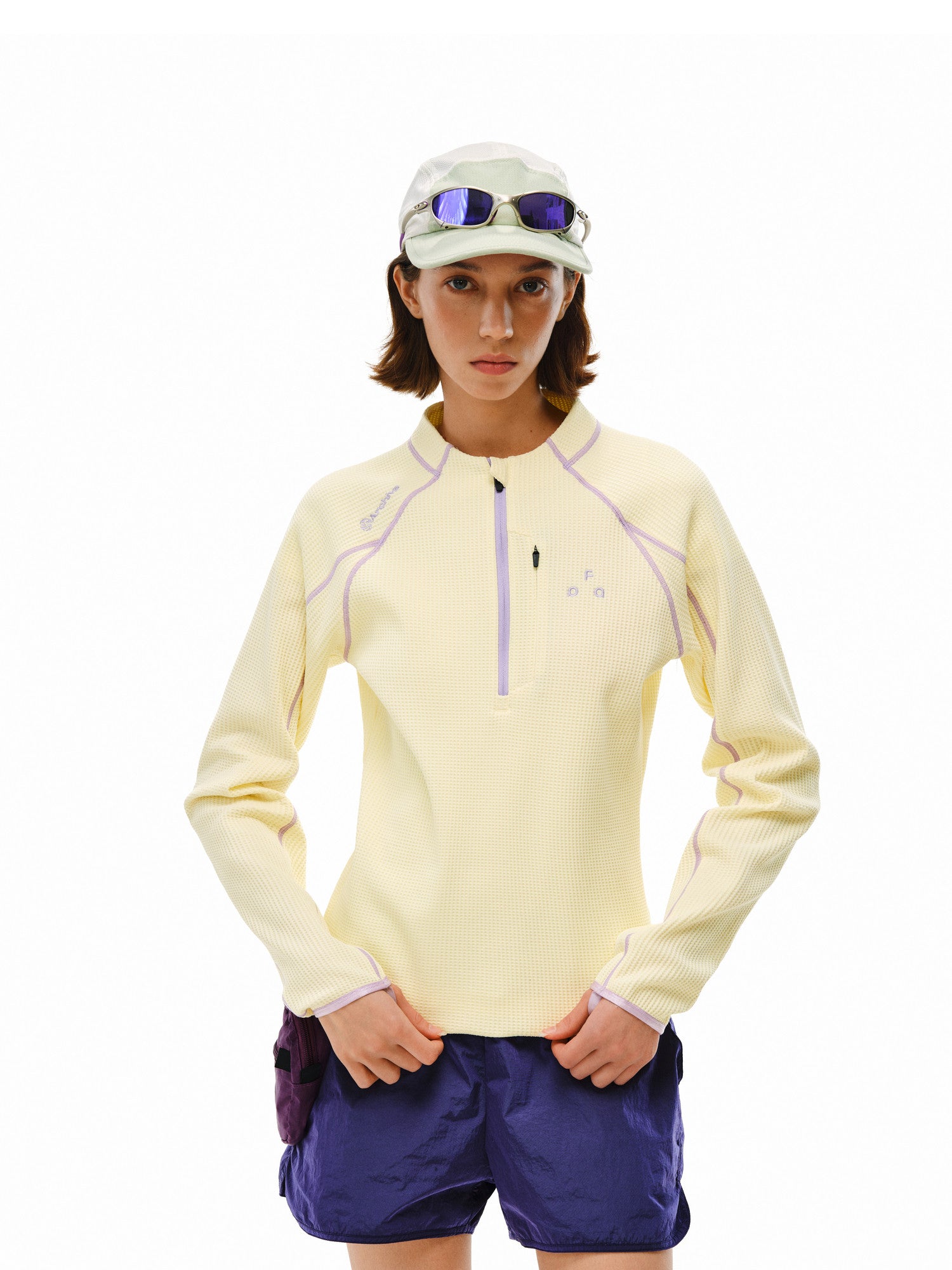 FPA Women's Half-Zip Long-Sleeve Moisture-Wicking Top – Outdoor Sporty Semi-Turtleneck Tee
