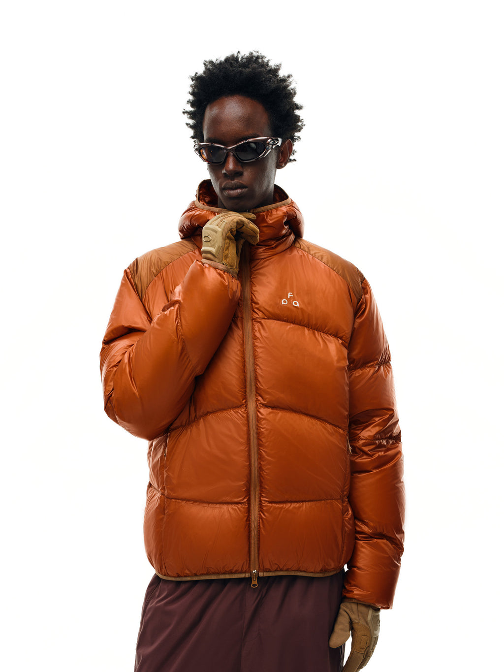 FPA Color-Block Hooded Down Jacket for Winter Outdoor Casual Sports Couple Premium Warm Coat