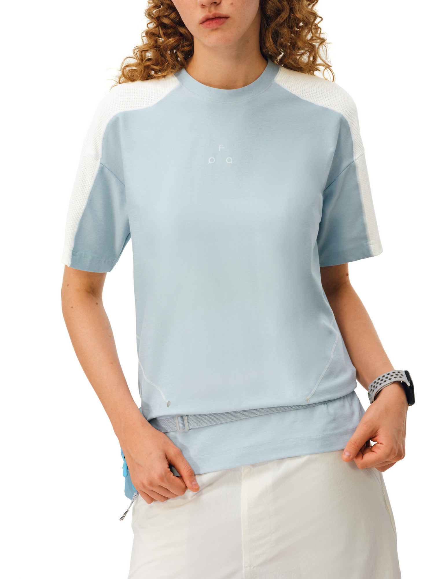 FPA Dragon Scale Mesh Panel Quick-Dry T-Shirt for Summer Outdoor Sports, Breathable Cool Casual Couple Short Sleeve