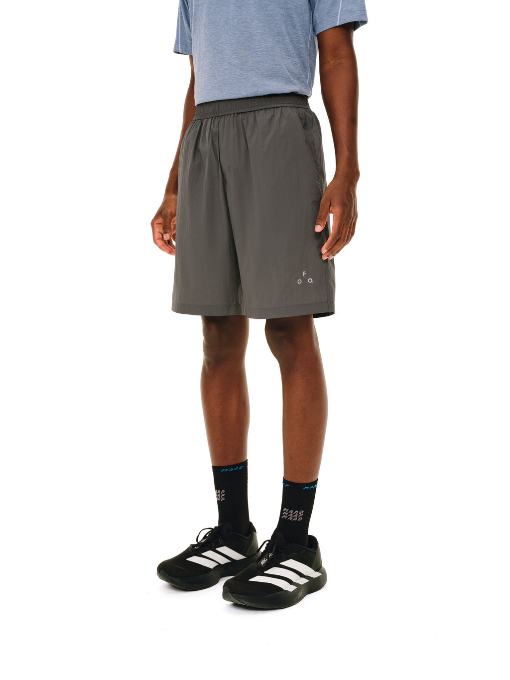 FPA Ultra-Lightweight Sun-Protection Instant Cooling Water-Repellent Reflective Logo Basic 5-Inch Shorts Summer Casual Sports Shorts
