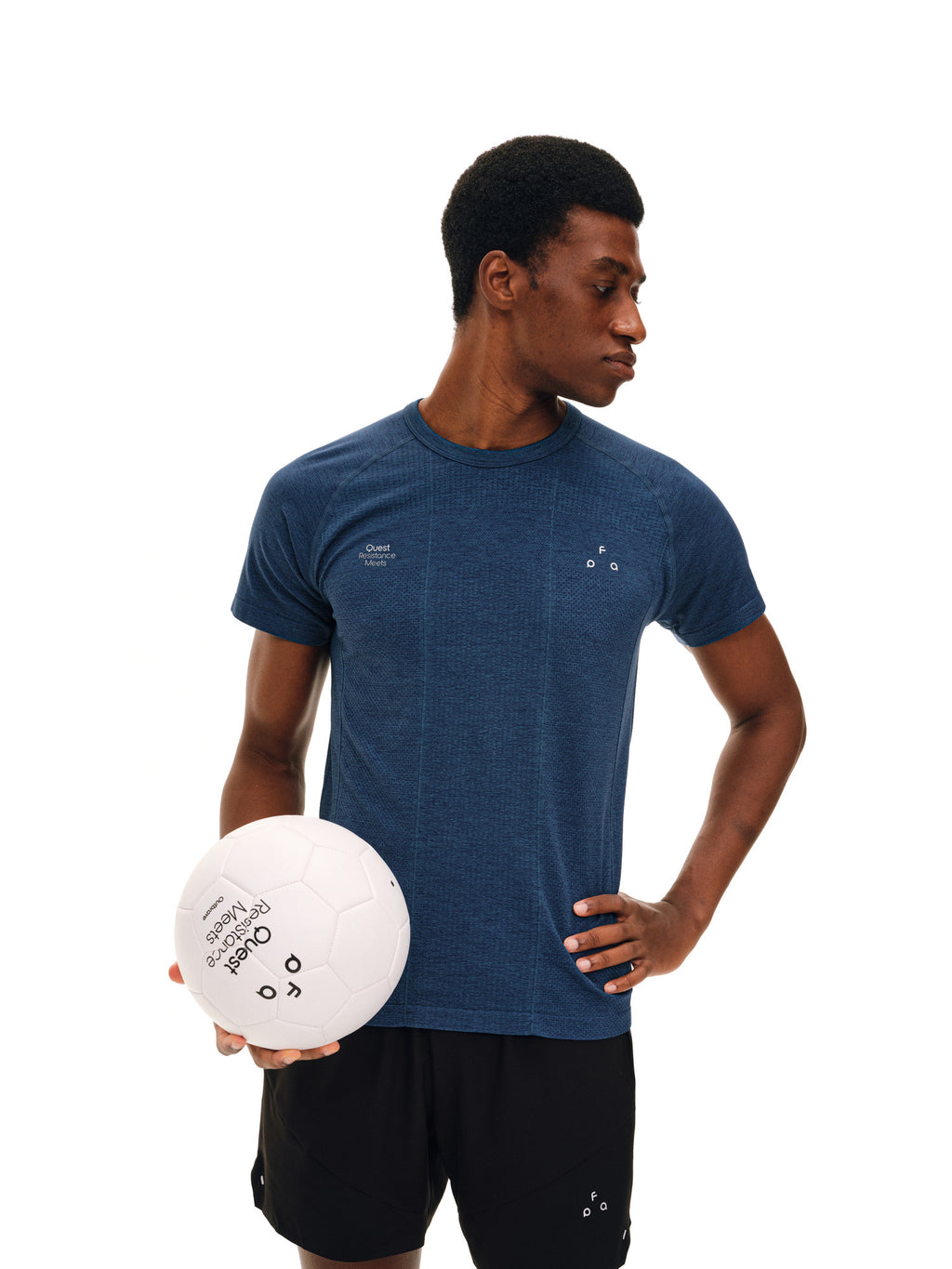 FPA Football Capsule Series Knit Texture Panel Soccer Short Sleeve T-Shirt for Men – Summer Quick-Dry Athletic Tee