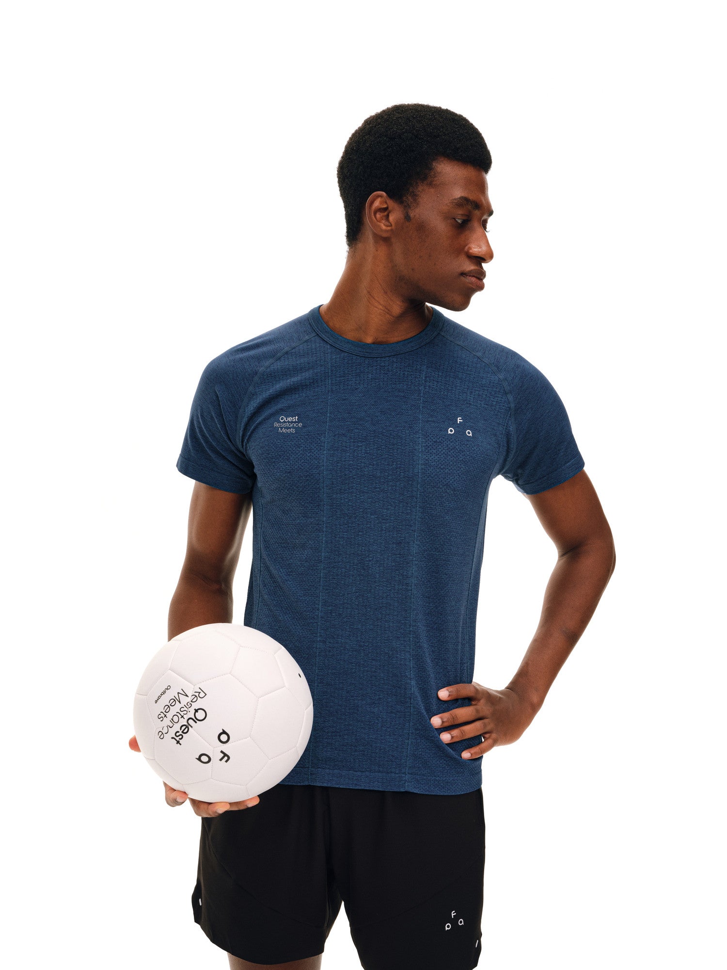 FPA Football Capsule Series Knit Texture Panel Soccer Short Sleeve T-Shirt for Men – Summer Quick-Dry Athletic Tee