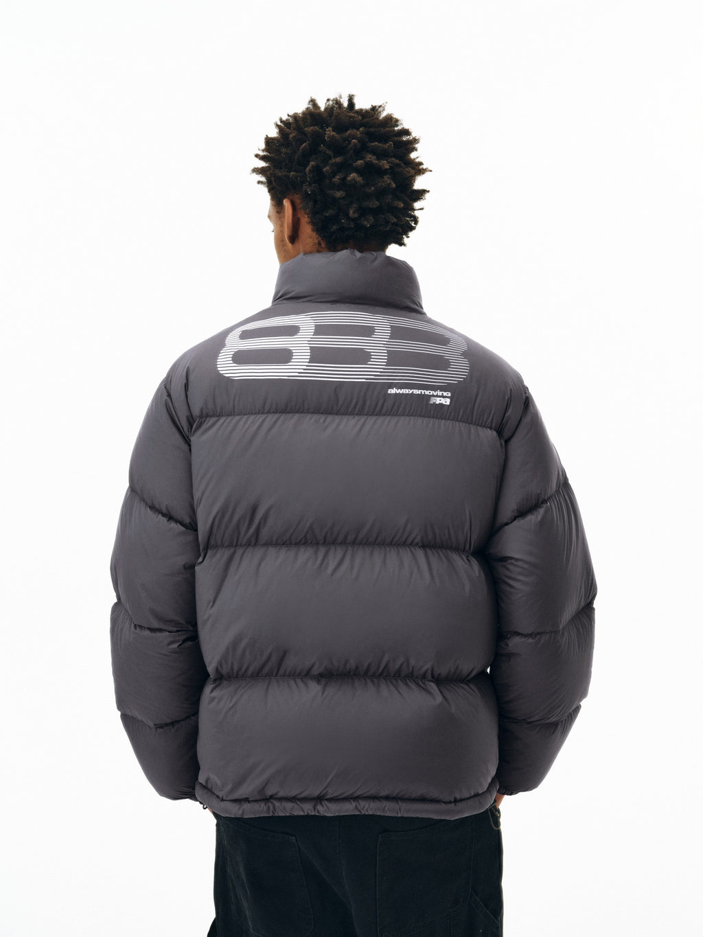 FPA Phantom 8 Short Down Jacket with Stand Collar - Winter Thick Warm Loose Unisex Down Coat for Men