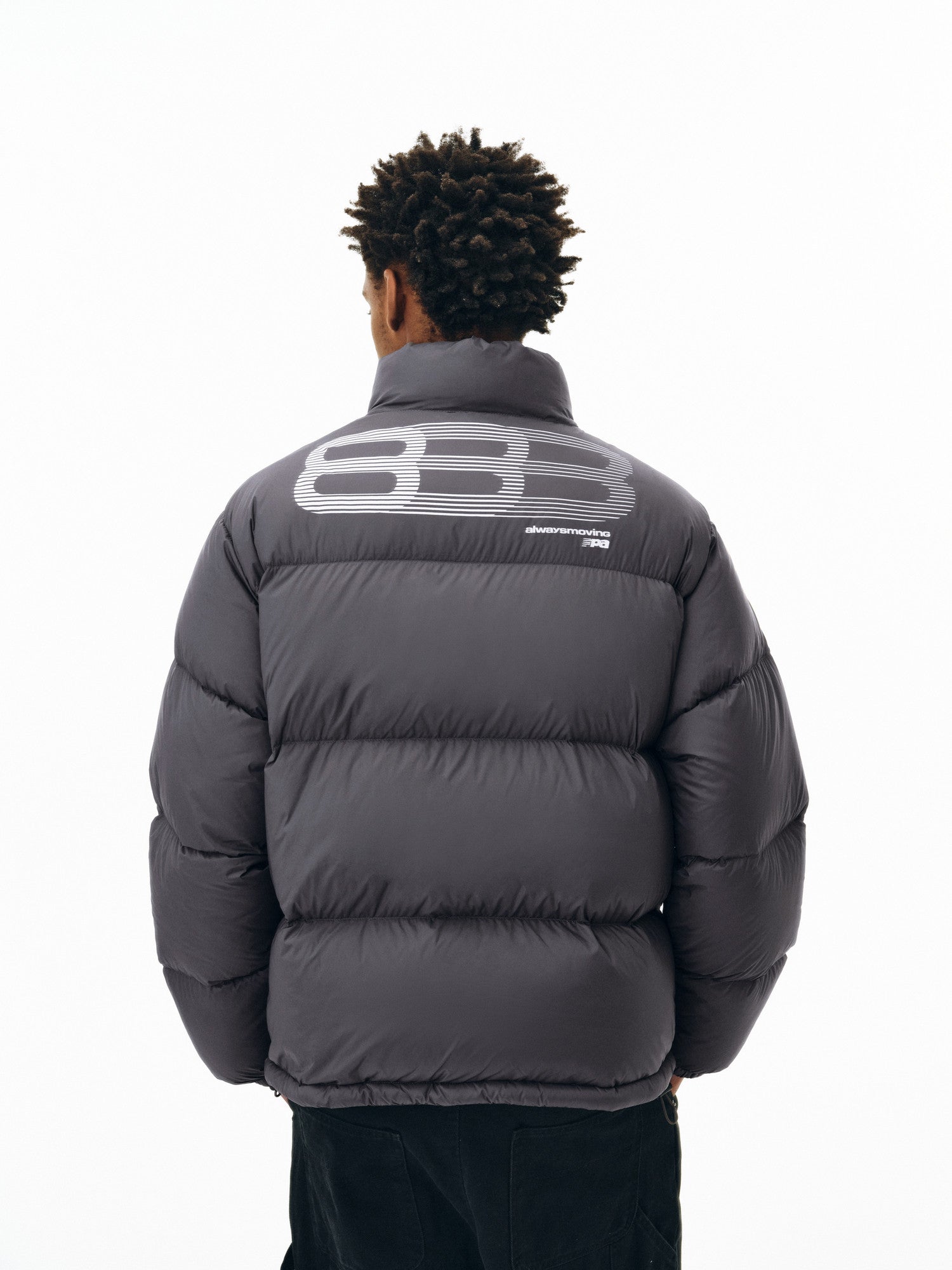 FPA Phantom 8 Short Down Jacket with Stand Collar - Winter Thick Warm Loose Unisex Down Coat for Men