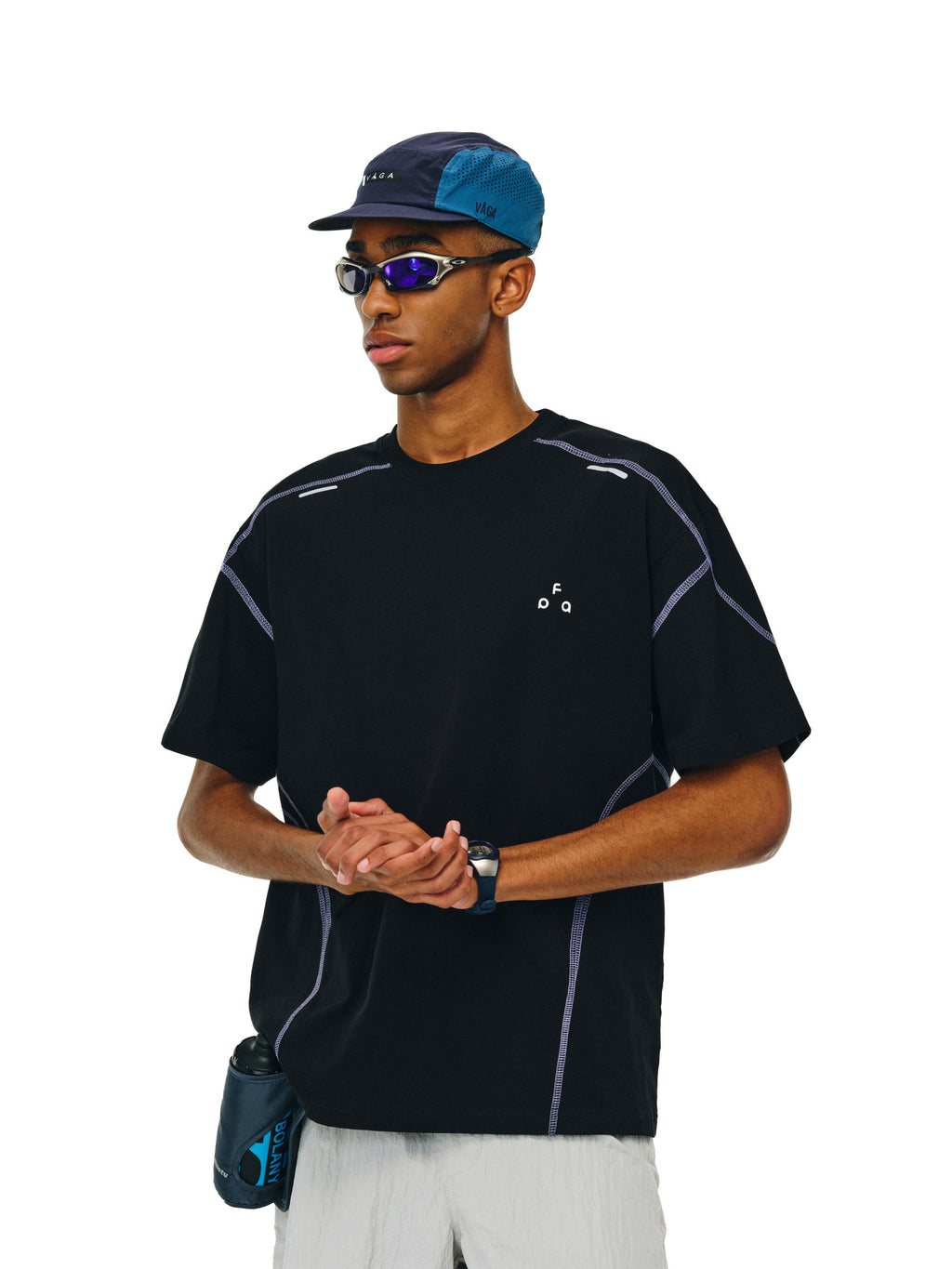 FPA Light Outdoor Quick-Dry Sun-Protection 5A Antibacterial Sports Short-Sleeve T-Shirt, National Trend Basic Logo Design, Couple Style