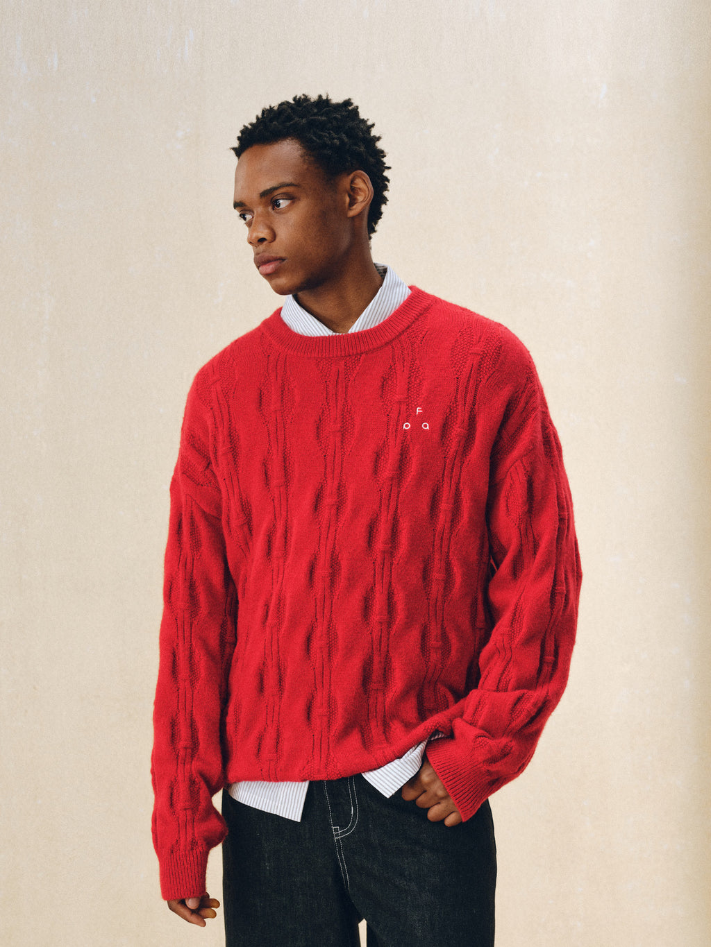 FPA Twisted Cable Knit Crew Neck Sweater 2026 New Design Premium Couple Pullover Autumn Knit Top