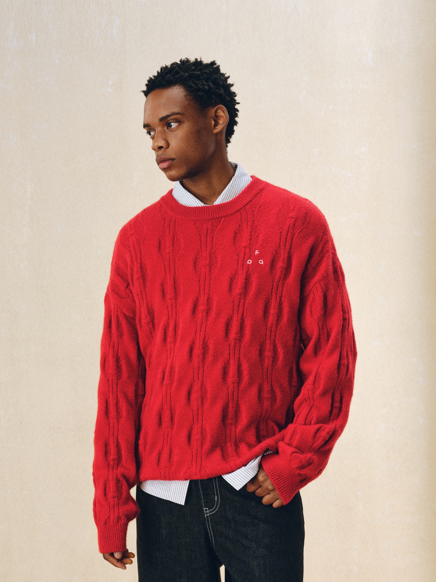 FPA Twisted Cable Knit Crew Neck Sweater 2026 New Design Premium Couple Pullover Autumn Knit Top