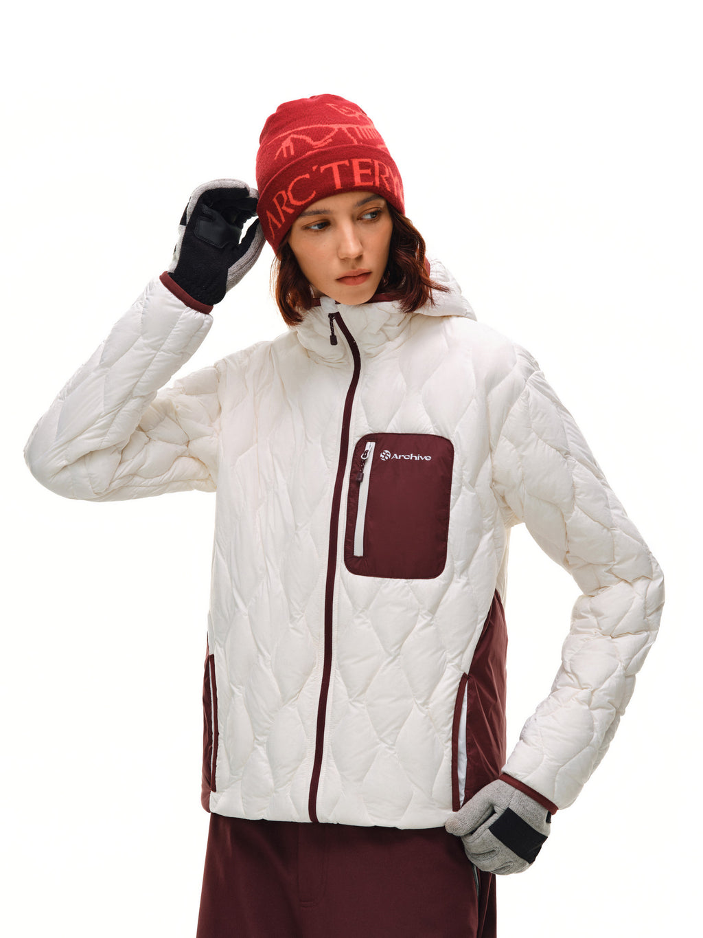 FPA Gourd Pattern Color-Block Down Jacket 2026 New Design High-End Warm Hooded Down Coat for Men