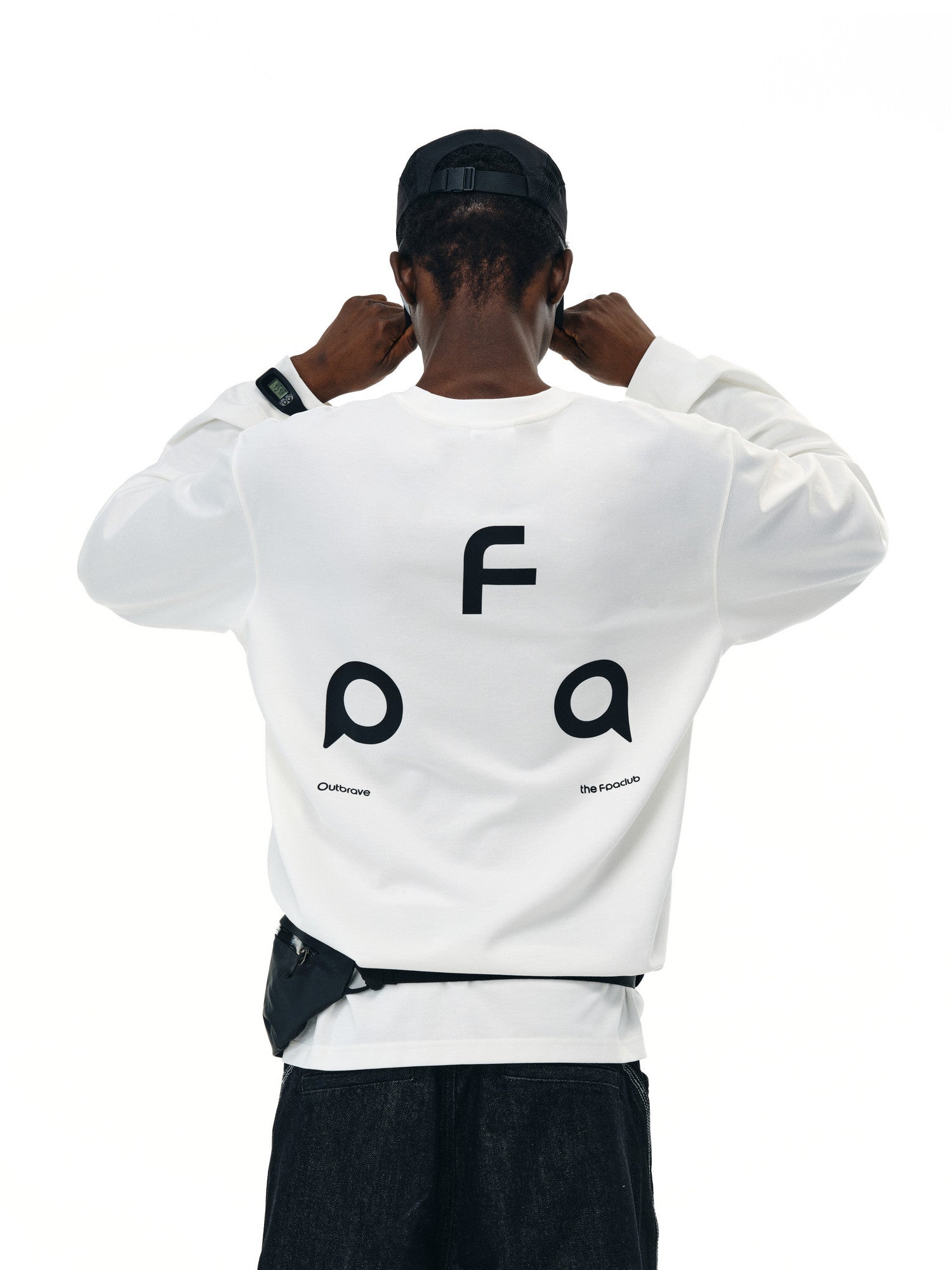 FPA Sorona UPF50+ Sun Protection Long Sleeve T-Shirt - Fall Brand Basic Logo Heavyweight Relaxed Couple Tee