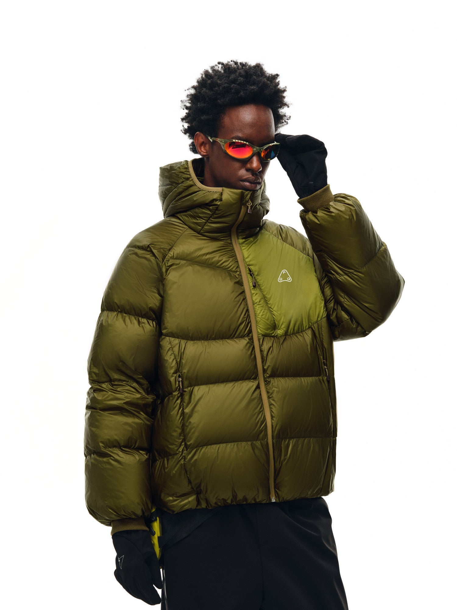 FPA 800FP 95% White Duck Down Arc Light-Transparent Down Jacket - Winter Couple's Warm Hooded Down Coat