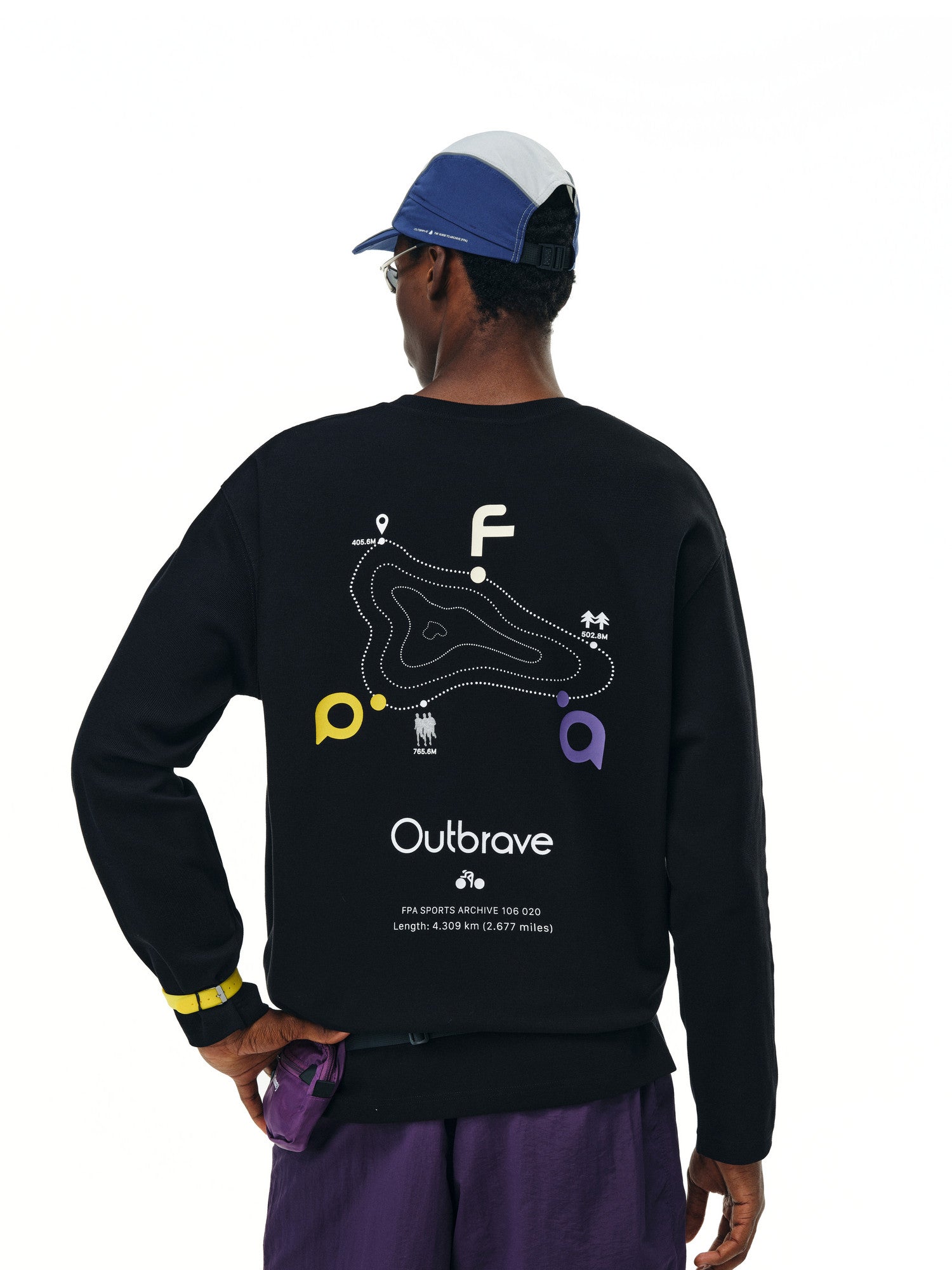 FPA Warm Fleece Long-Sleeve Casual Sports Top - Chinese Streetwear Trendy Loose Autumn Crew Neck Heavyweight Couple T-Shirt for Men