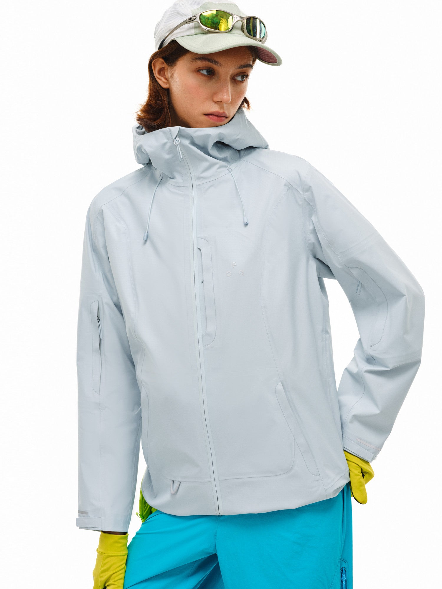 FPA Waterproof Fully Taped Seam Hiking Jacket for Outdoor Sports, Windproof, Hooded, Long Sleeve