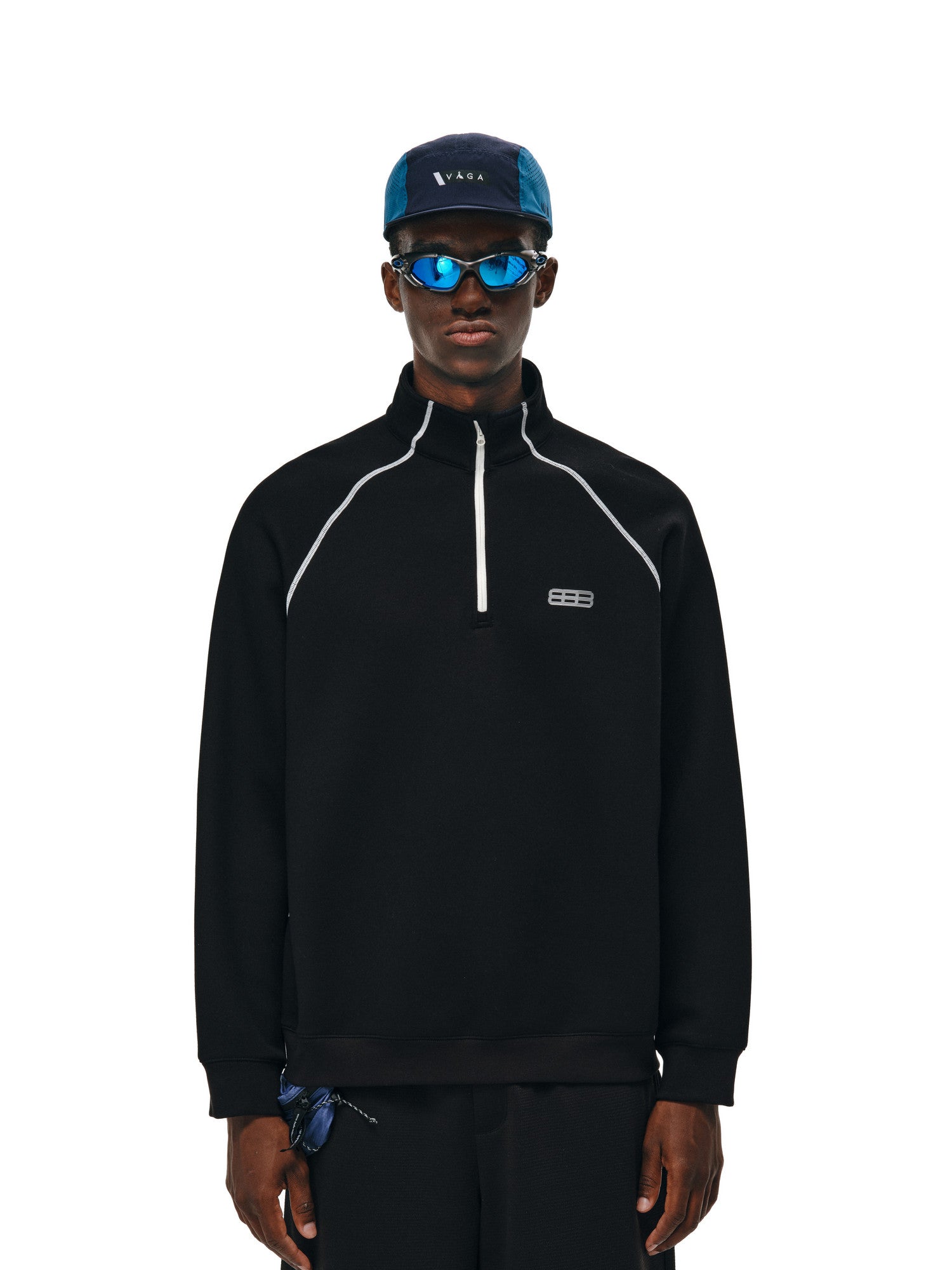 FPA Half-High Collar Thermal Air Layer Sweatshirt for Couples, Spring/Fall Half-Zip Heavyweight Pullover