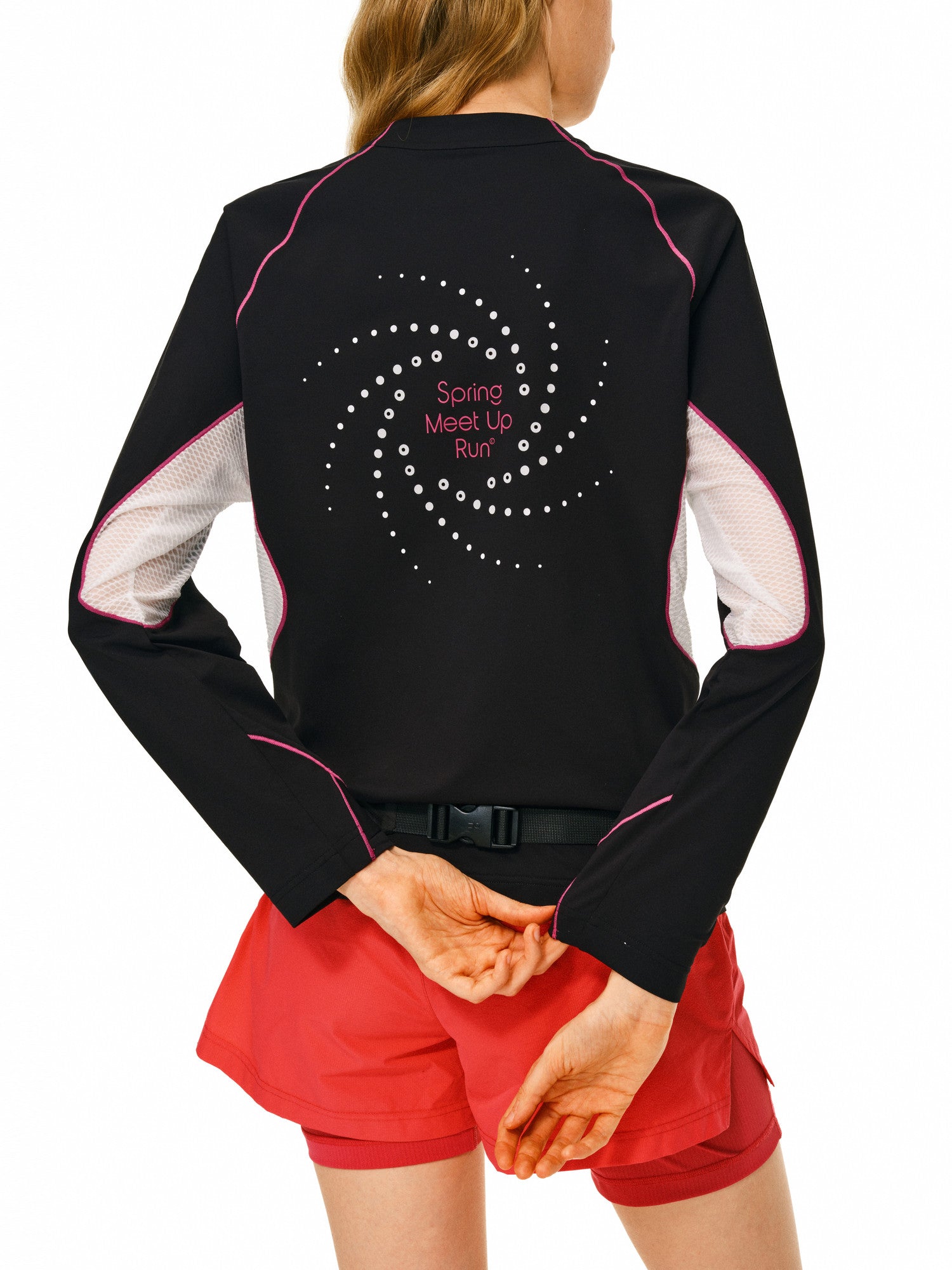 FPA Color-Block Stand Collar Long-Sleeve Sports Top – Spring/Fall Half-Zip Couple Casual Outdoor Athletic T-Shirt
