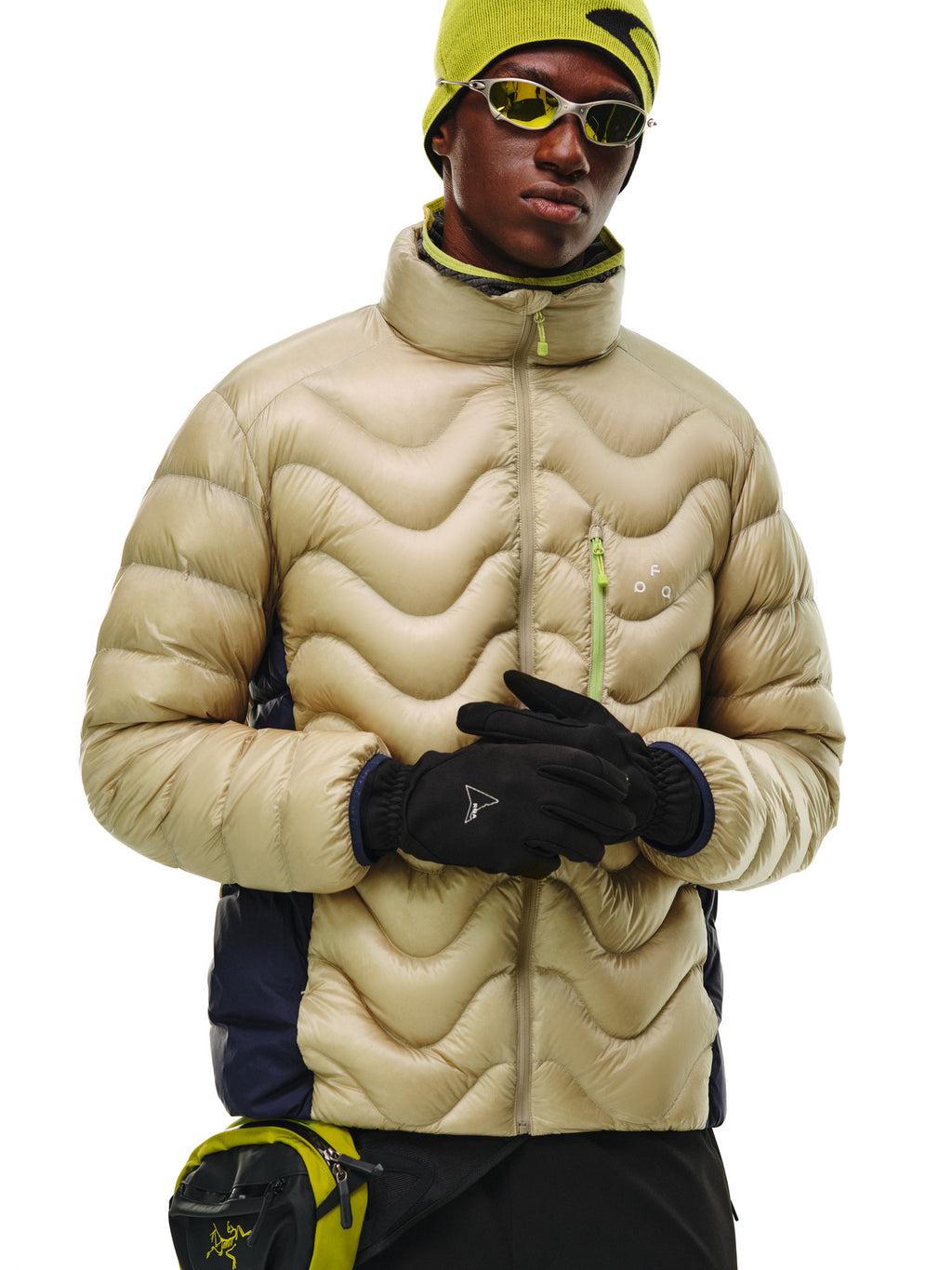 FPA Wavy Panel Down Jacket 2026 New Style Stand Collar Warm Winter Outdoor Sports Couple Down Coat