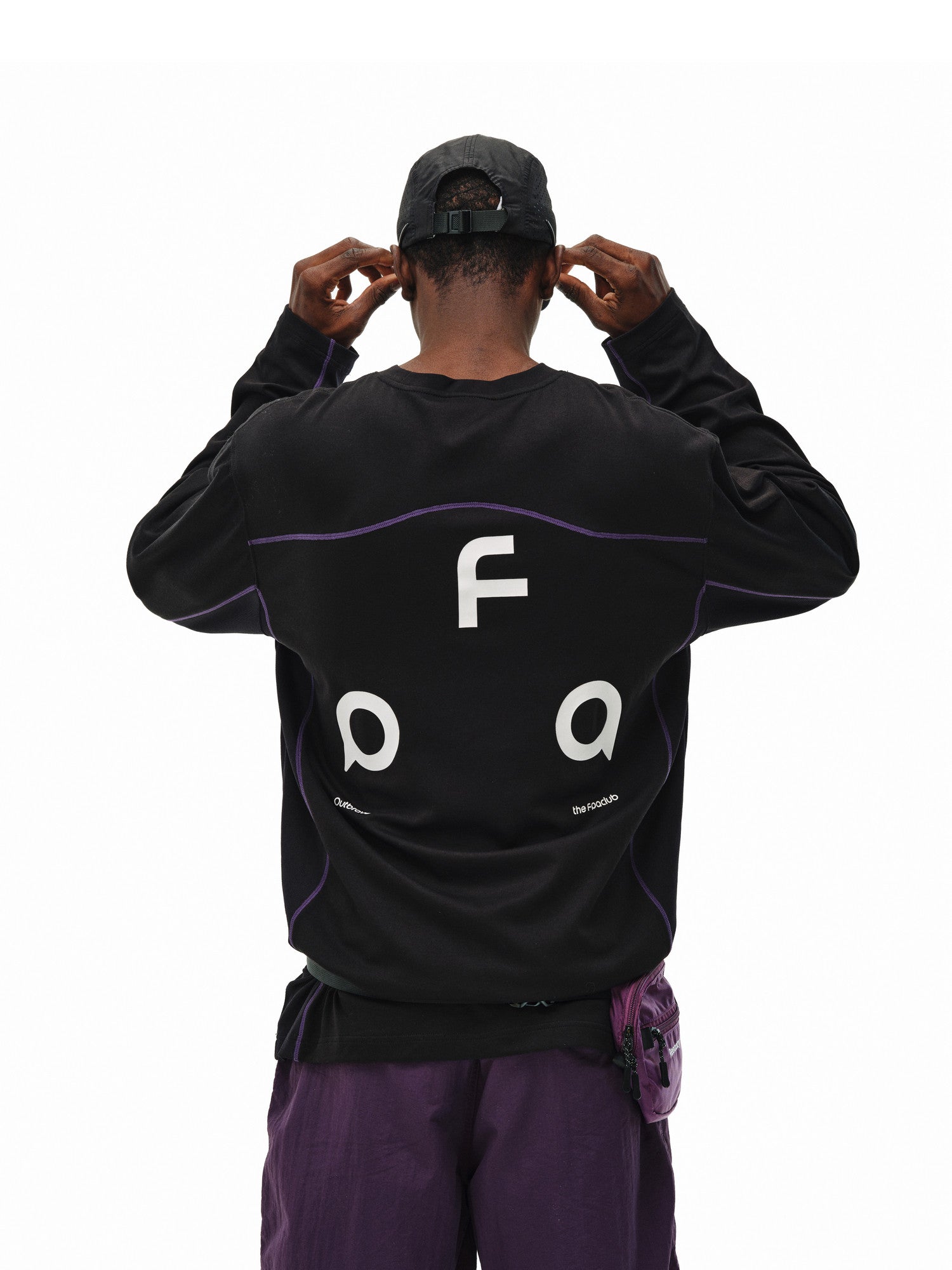 FPA Cool-Touch Quick-Dry Long-Sleeve Sports Shirt - Chinese Streetwear Contrast Stitching Couple Outdoor Spring T-Shirt for Men