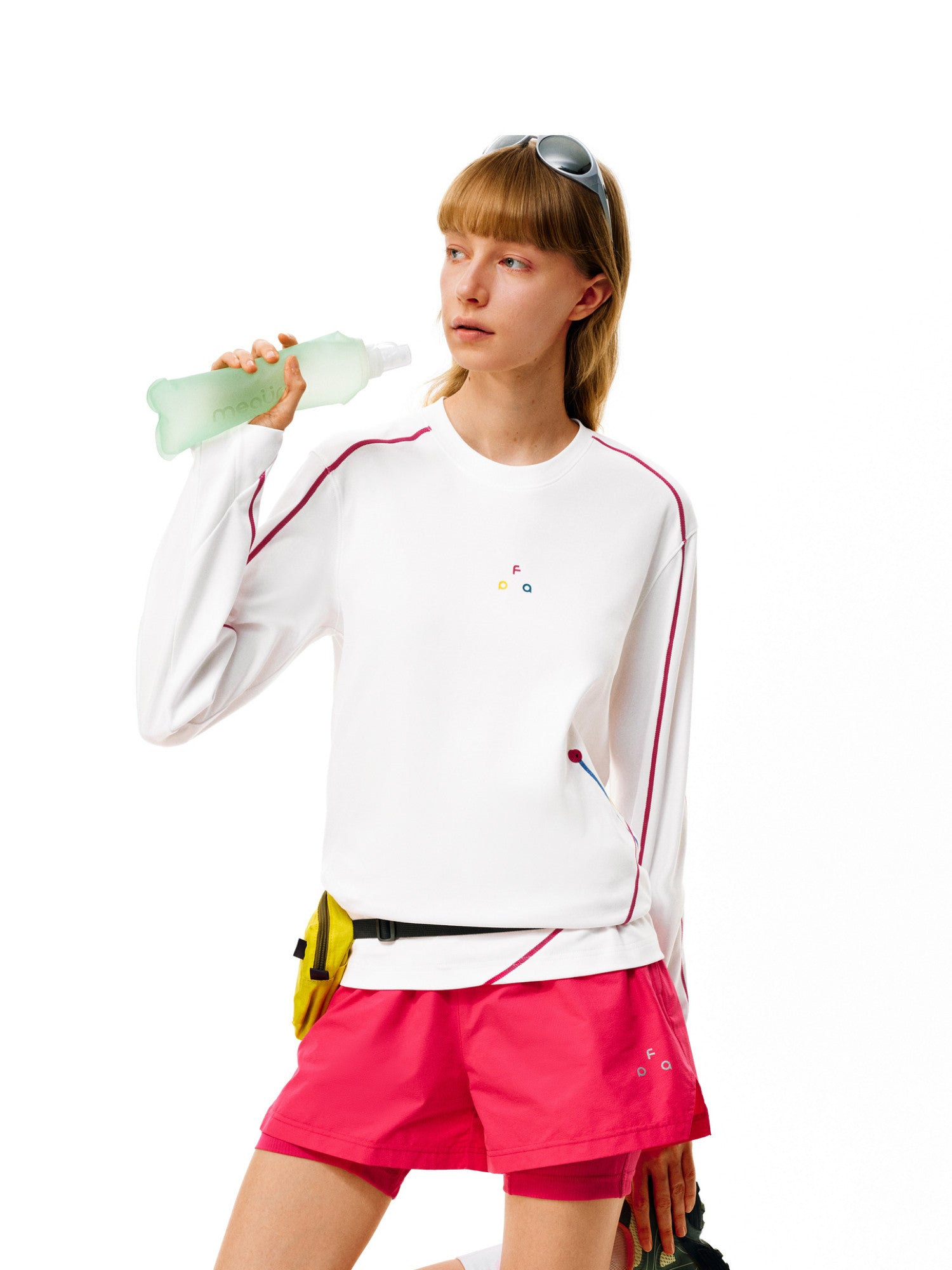 FPA Cool-Touch Dopamine Color-Block Hassu Long-Sleeve Sports T-Shirt for Outdoor Couples, Autumn Round-Neck Casual Basic Tee
