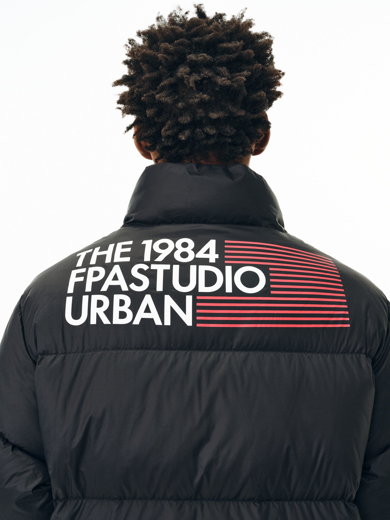FPA Stripe Flag Sports Slogan Down Jacket – Winter Chinese Streetwear Loose Padded Coat