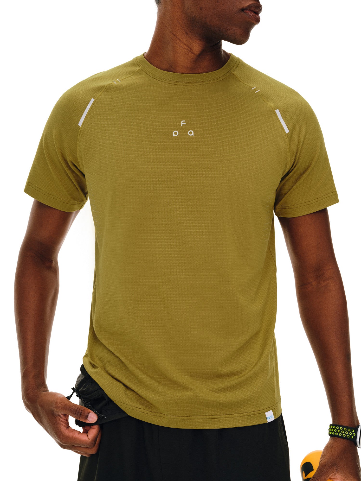 FPA Coolmax Quick-Dry Structured Short Sleeve T-Shirt - Summer Basic Logo Cooling Breathable Outdoor Sports Couple Tee