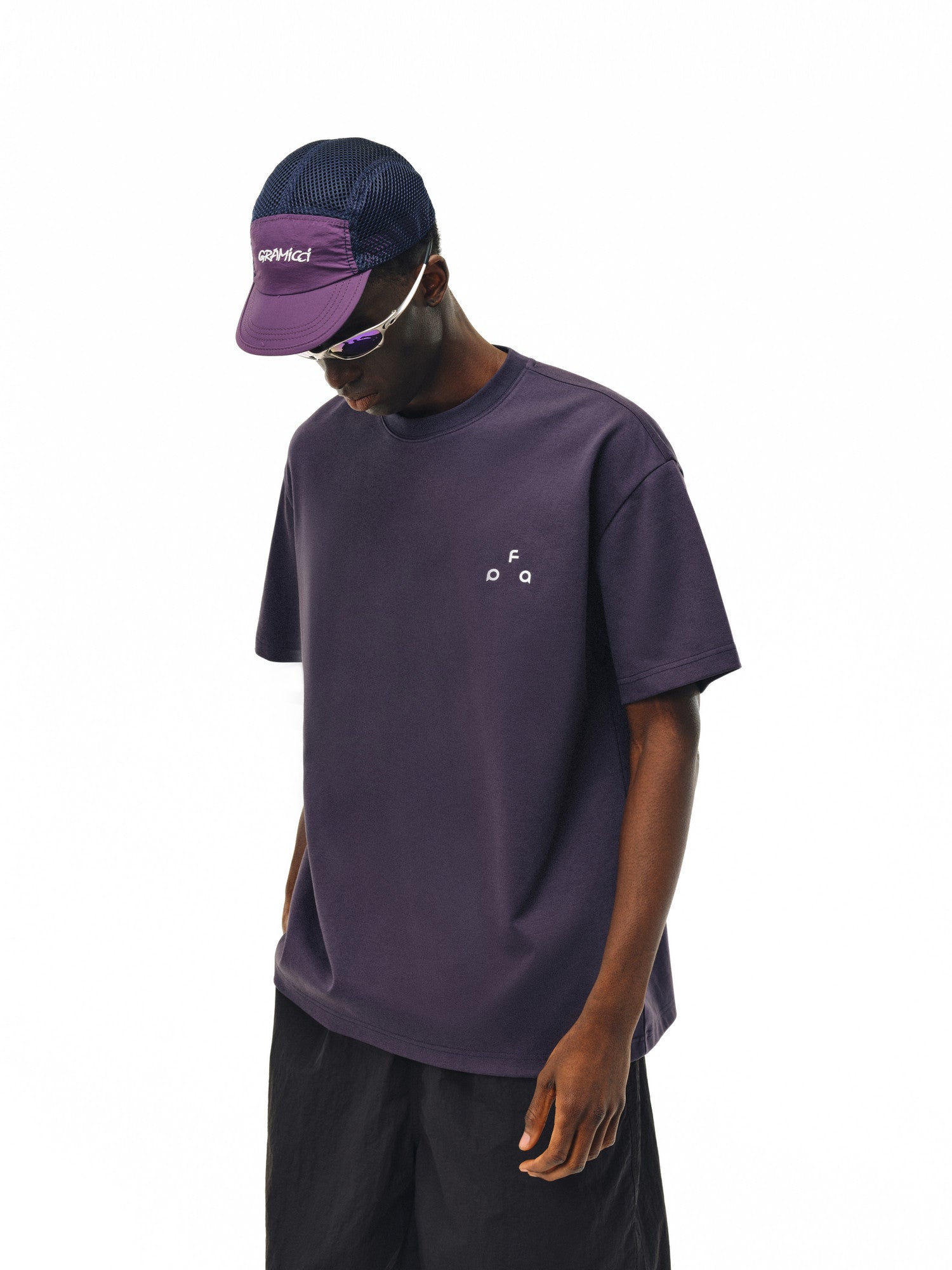 FPA Cool-Touch Anti-Dust Mite Sports Short-Sleeve T-Shirt, Chinese Streetwear Loose Round Neck Logo Casual Minimalist Half Sleeve Tee