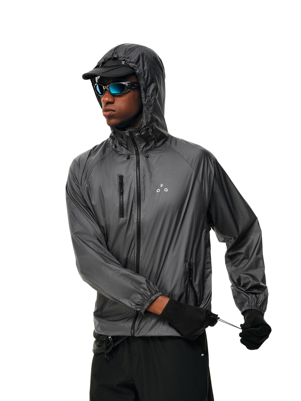 FPA Transparent Grid Perforated Sun Protection Jacket – Lightweight Hooded Casual Outdoor Coat for Men and Women