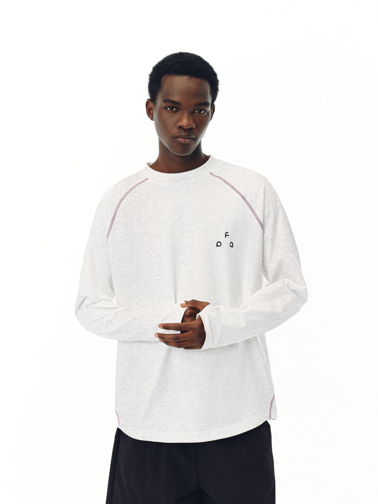 FPA Quick-Dry 7A Antibacterial Ice-Feel Sports Long-Sleeve T-Shirt, Chinese Trend Loose Round Neck Red Tee