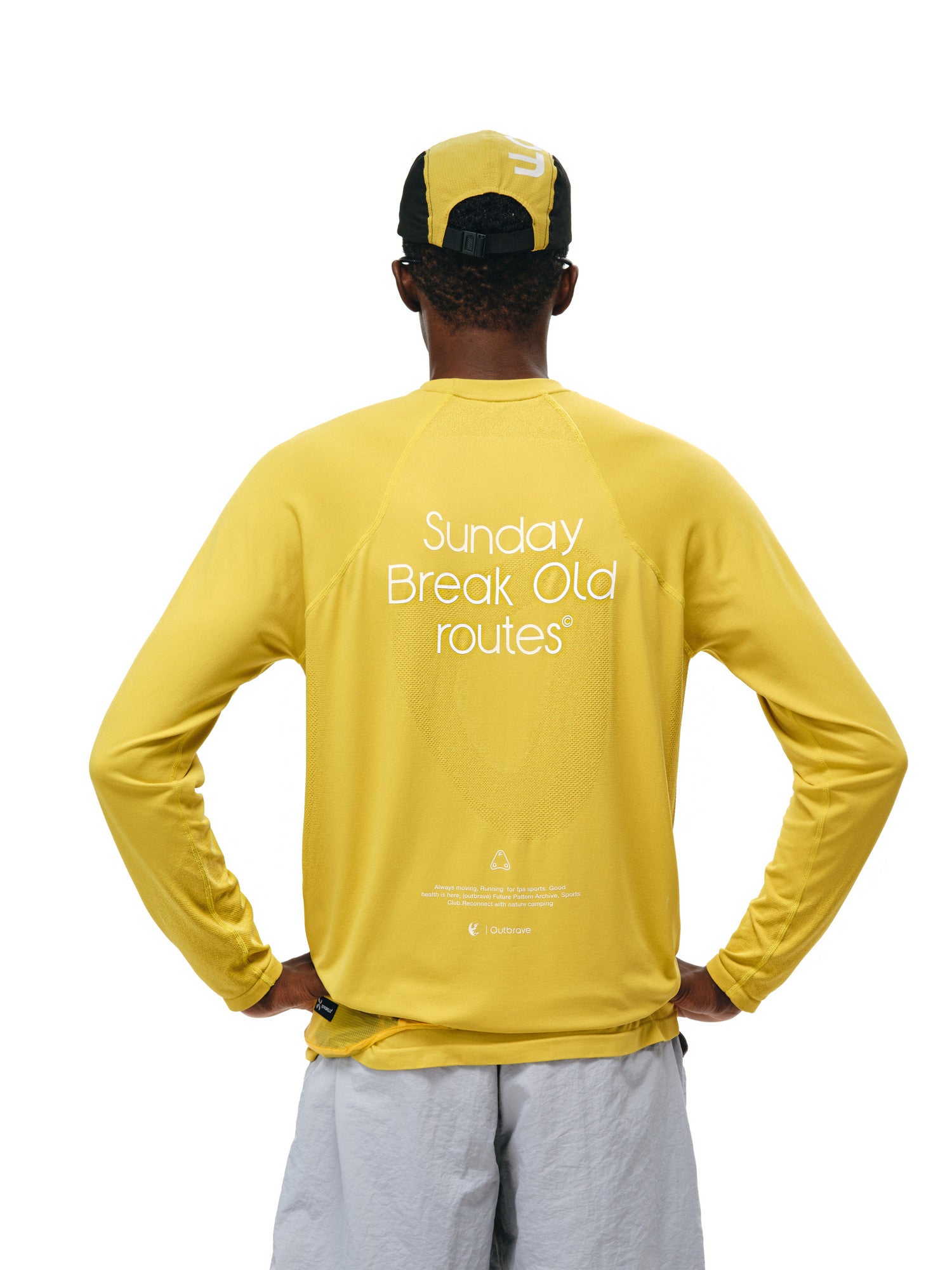 FPA Knit Long Sleeve Outdoor Sports Top for Couples, Unisex, Round Neck, Relaxed Fit, Spring/Fall