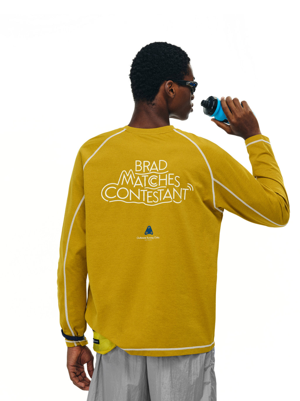 FPA Outdoor Sports Hasu Line Long Sleeve T-Shirt - Loose Fit, Crew Neck, American Style, Couple Casual Chinese Trend Tee