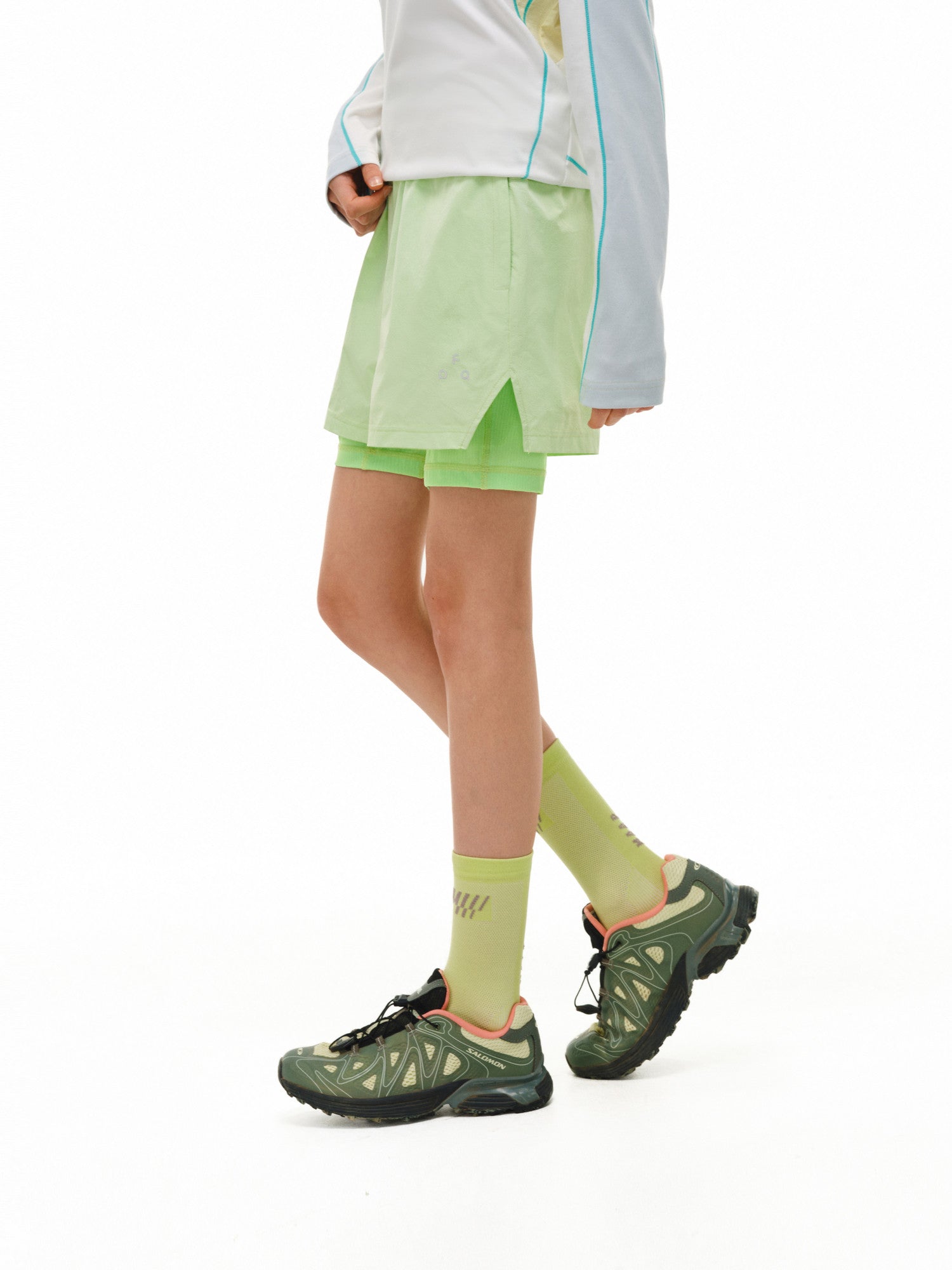 FPA Outdoor Waterproof Two-Layer Running Training Shorts Summer Casual Couple 3/4 Length