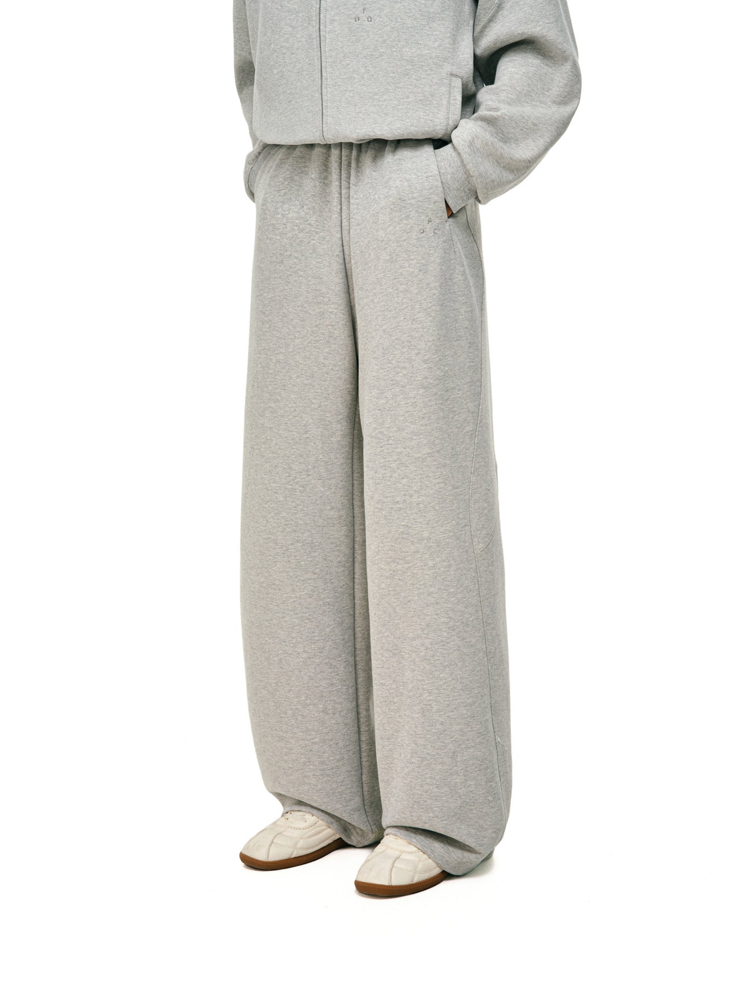 FPA Double-Sided Cotton Yarn Antibacterial Warm Sweatpants - Spring/Autumn Straight-Leg Unisex Casual Lounge Pants