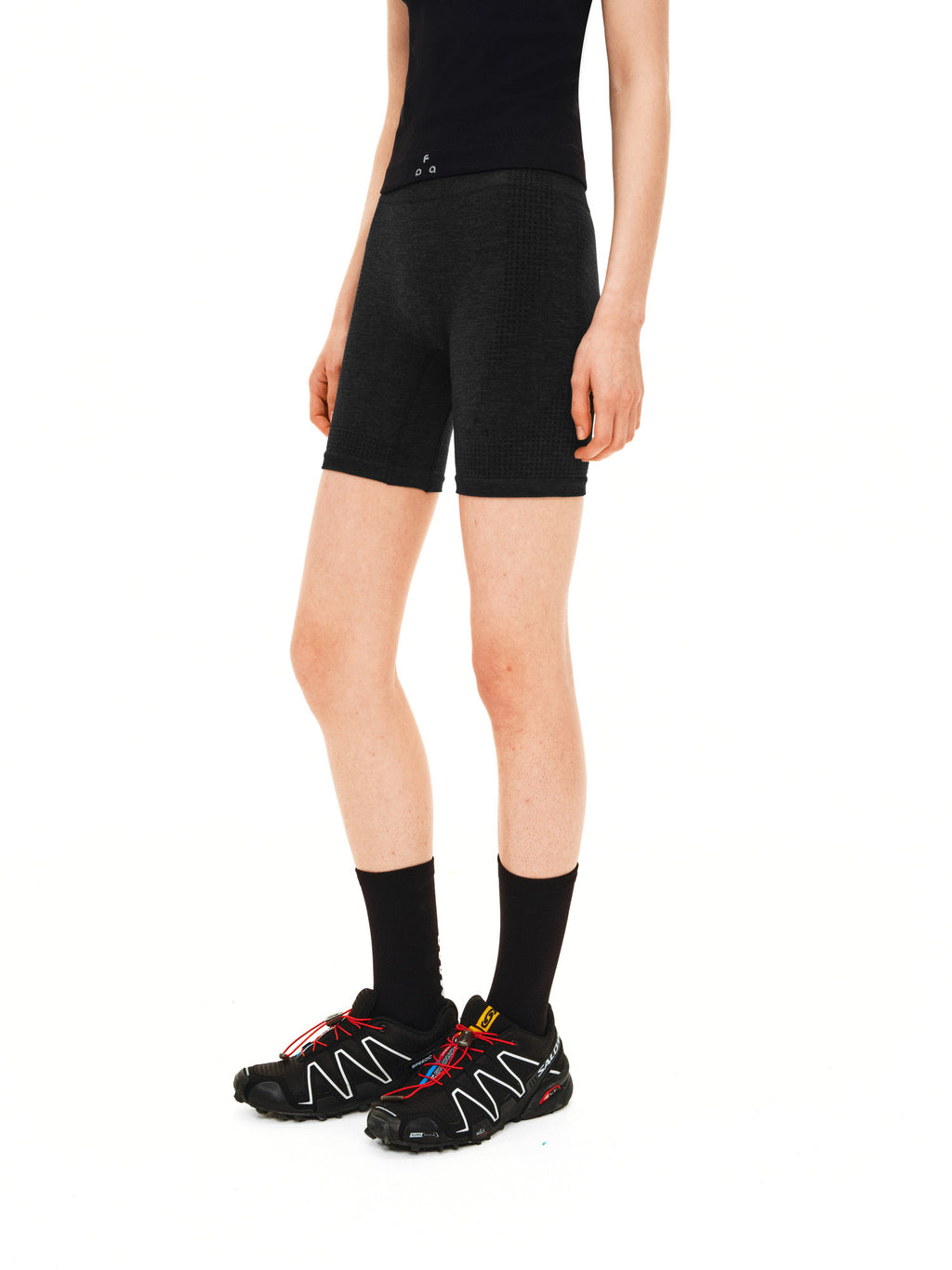 FPA Seamless Knit Yoga Shorts for Women, Breathable Athletic Running Shorts, Summer Outdoor Fitness