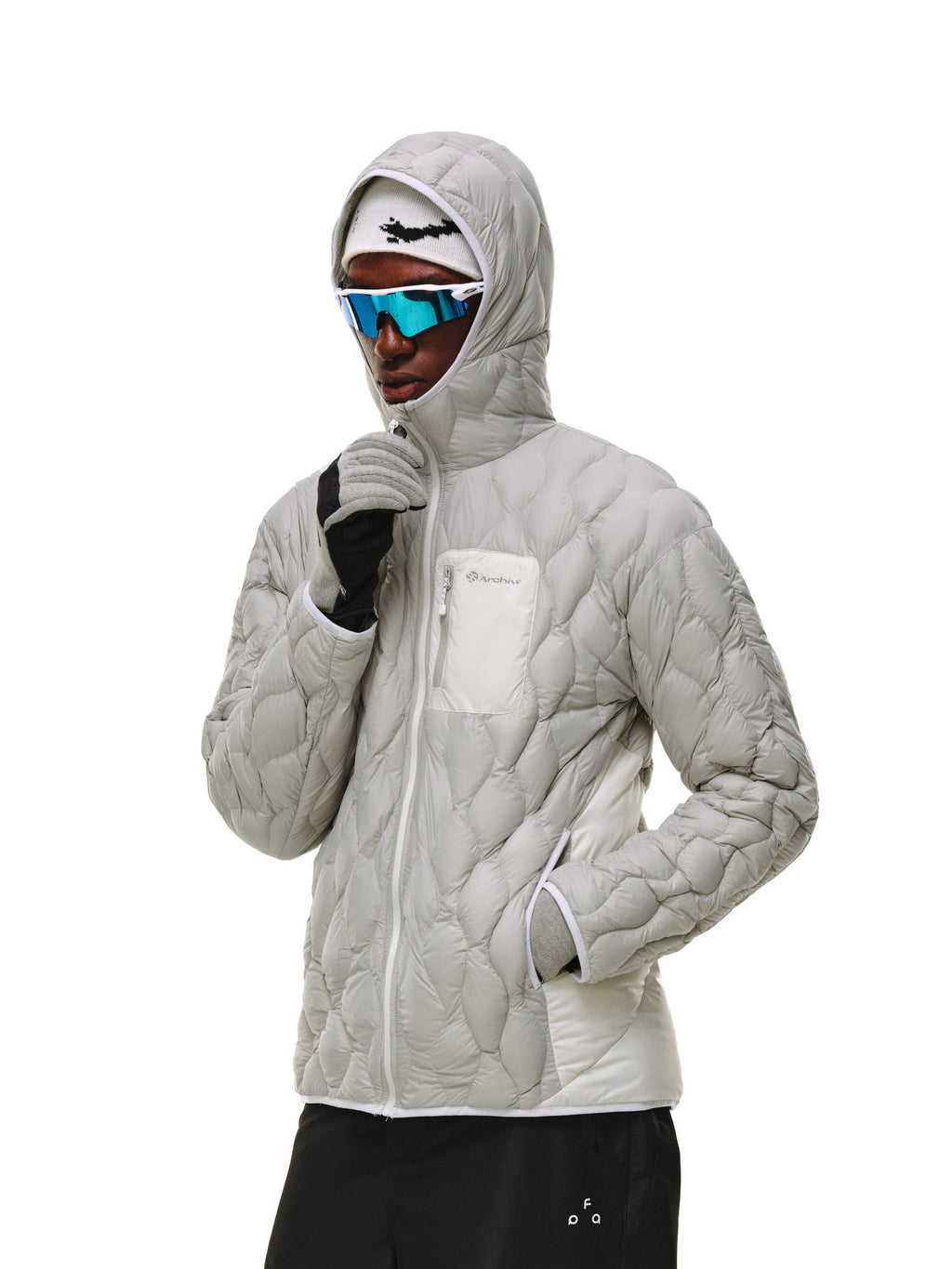FPA Gourd Pattern Color-Block Down Jacket 2026 New Design High-End Warm Hooded Down Coat for Men