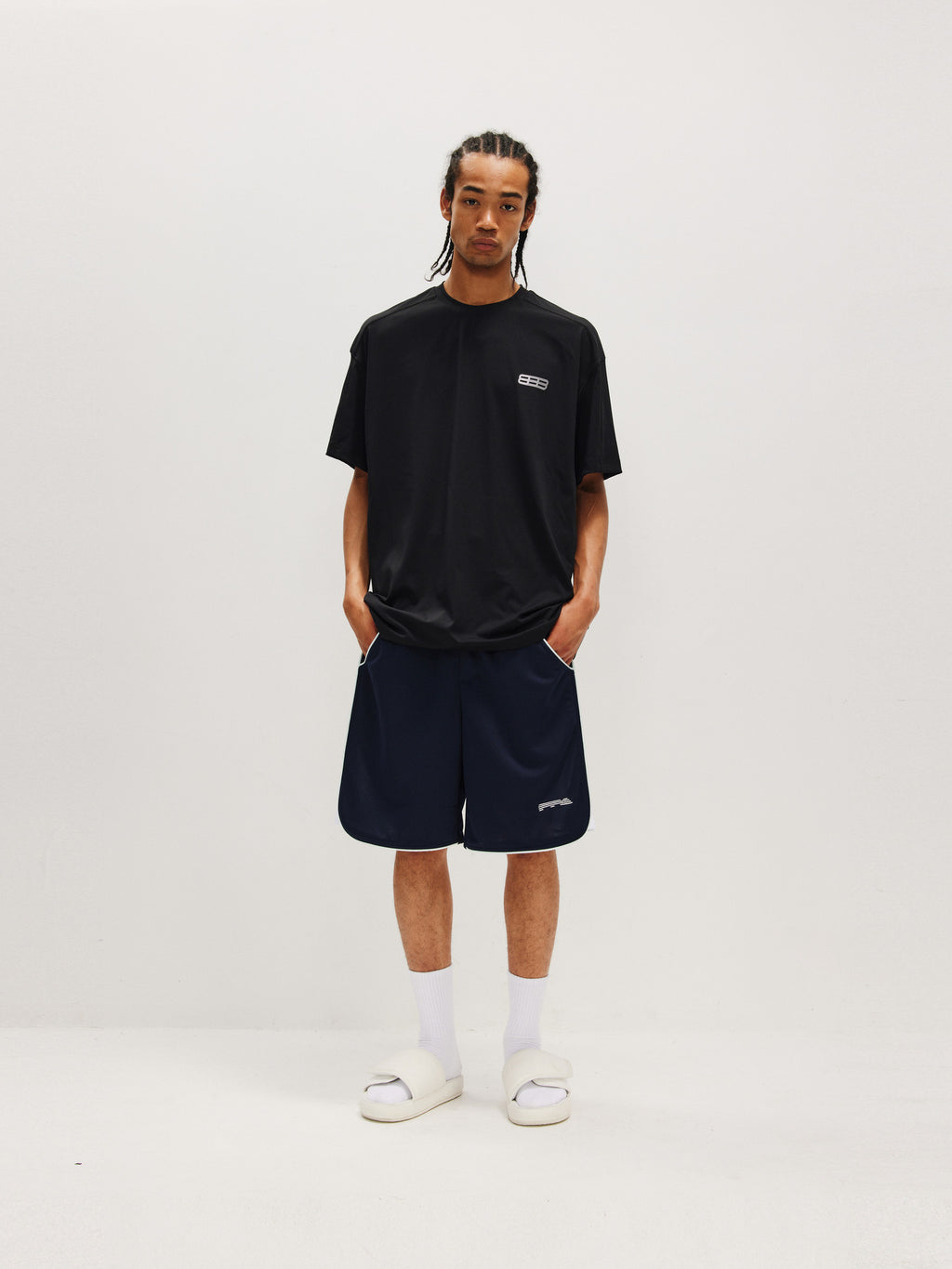 FPA Color-Block Basketball Shorts – Chinese Streetwear Summer Loose Fit Athletic Mid-Length 5-Pocket Shorts