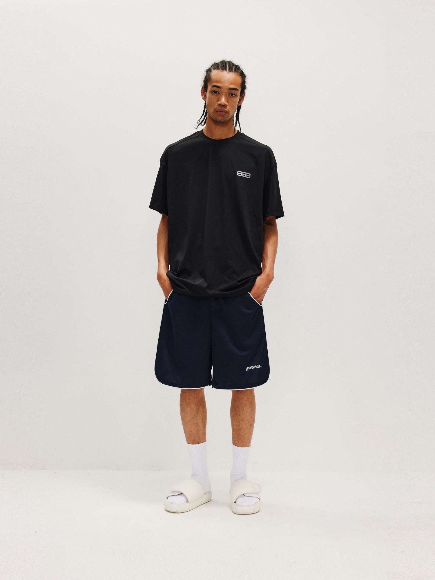 FPA Color-Block Basketball Shorts – Chinese Streetwear Summer Loose Fit Athletic Mid-Length 5-Pocket Shorts