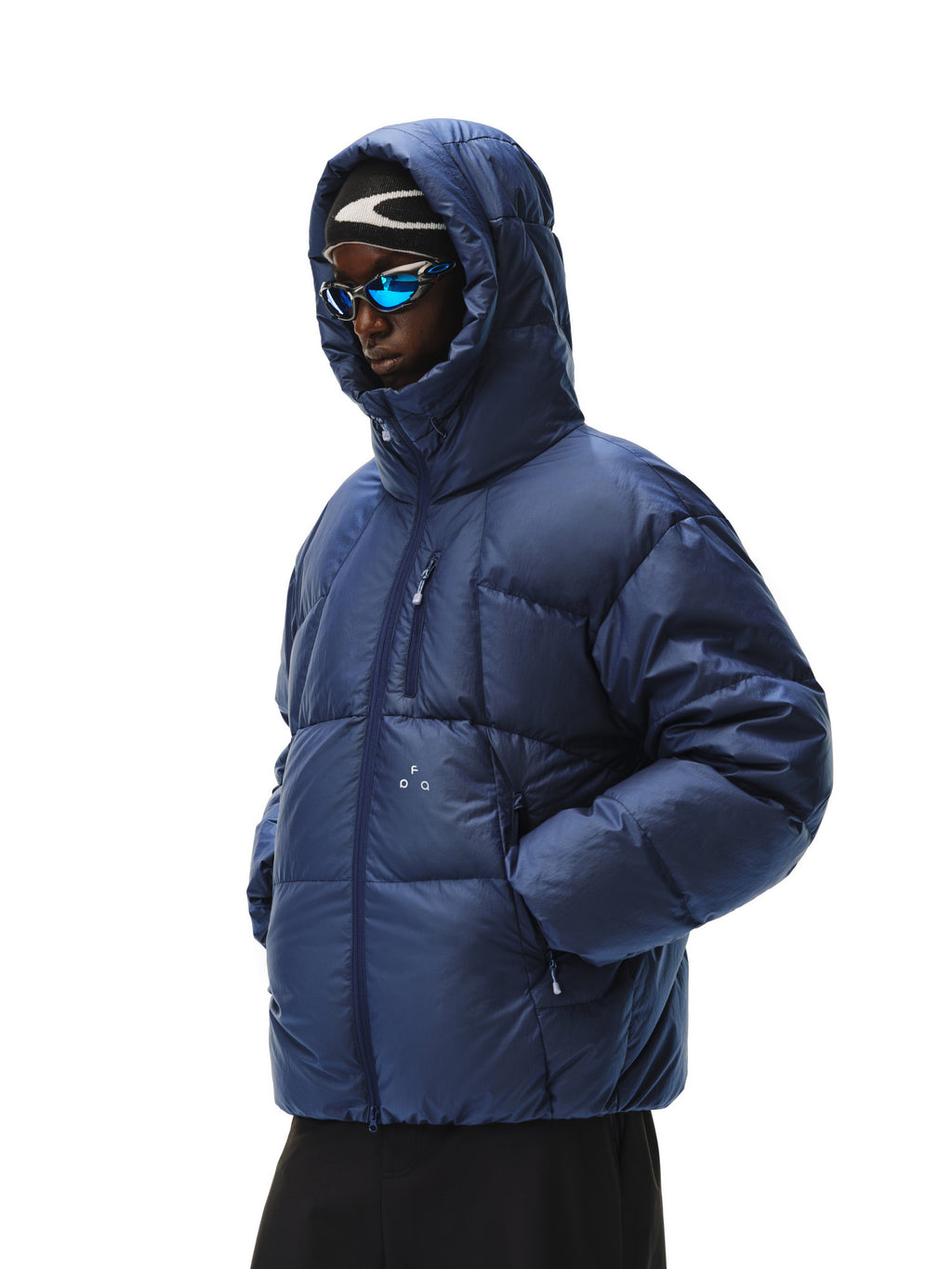 FPA Skin-Touch Glossy No-Wash Quilted Hooded Down Jacket for Winter Outdoor Sports, Unisex Couple Style