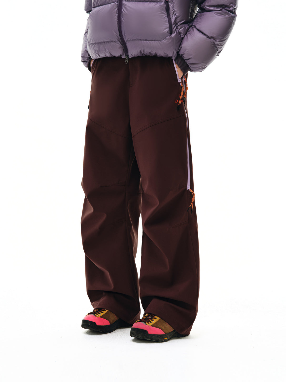 FPA Outdoor Color-Block Zip Detail Trousers 2026 New Loose Straight-Leg Couple Casual Pants for Men