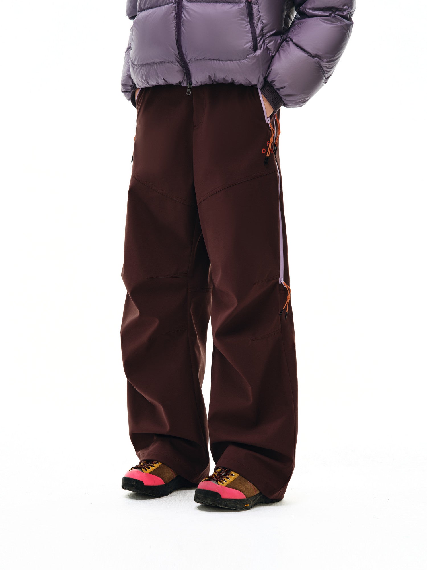 FPA Outdoor Color-Block Zip Detail Trousers 2026 New Loose Straight-Leg Couple Casual Pants for Men