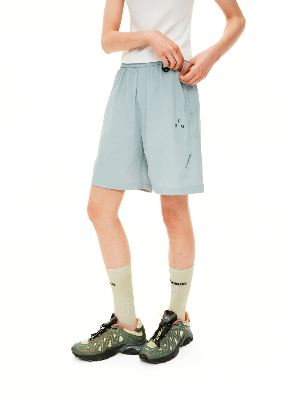 FPA Outdoor Mamba S5 Softshell Four-Way Stretch Quick-Dry Shorts for Men, Sports Hiking Cooling Casual 5-Inch Shorts