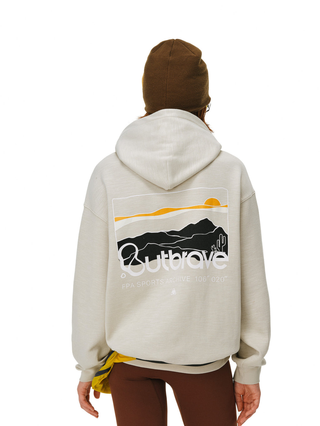 FPA Slub Cotton Outdoor Mountain Print Hoodie