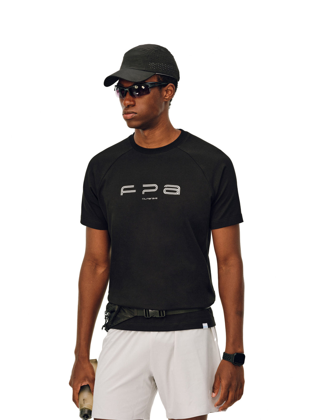 FPA Basic Logo COOLMAX Short Sleeve T-Shirt for Men - Summer Casual Crew Neck Outdoor Fitness Breathable Cool Touch