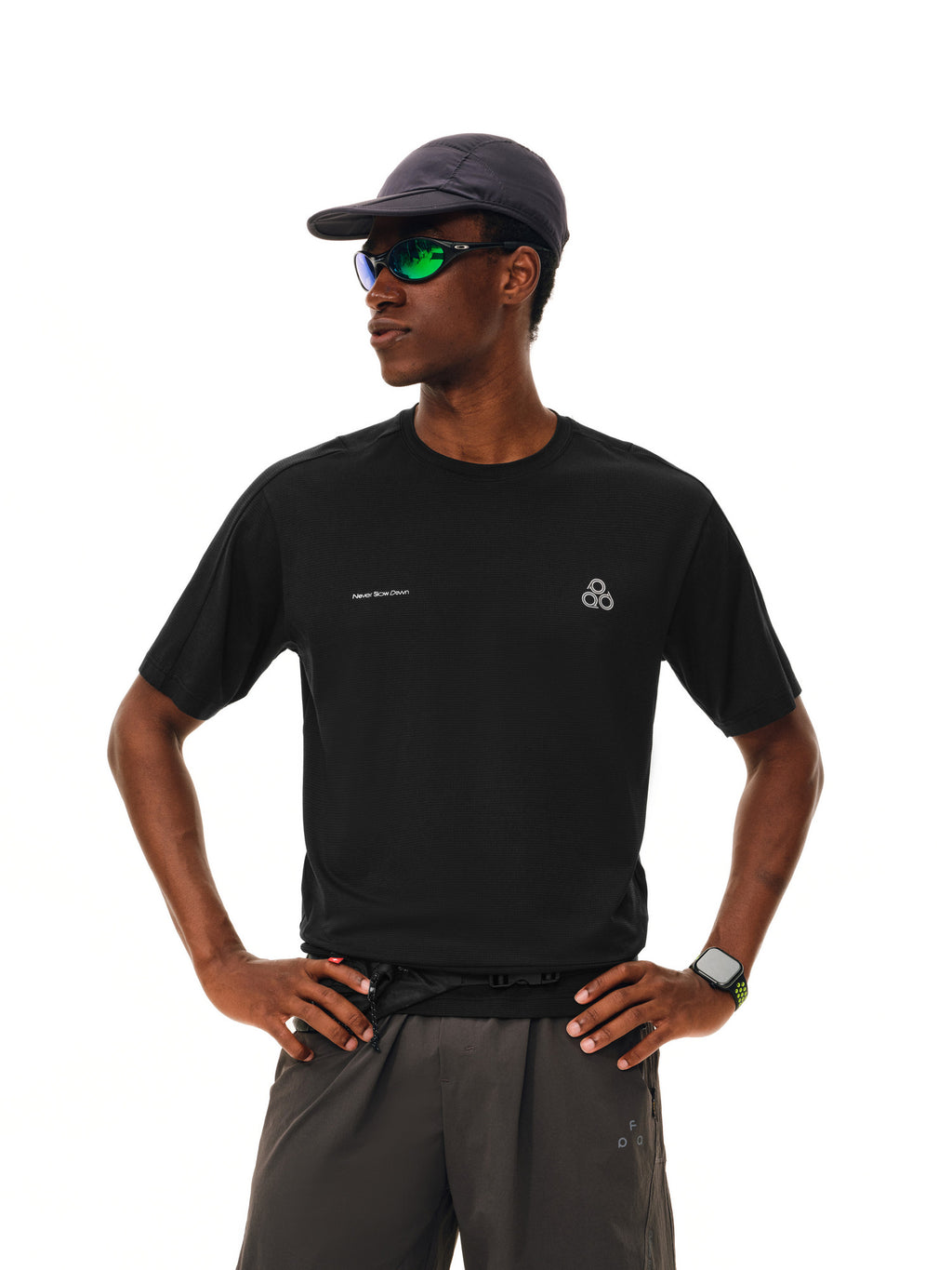 FPA Coolmax Quick-Dry Mesh Running Short Sleeve Summer Outdoor Breathable Basic Logo Couple T-Shirt