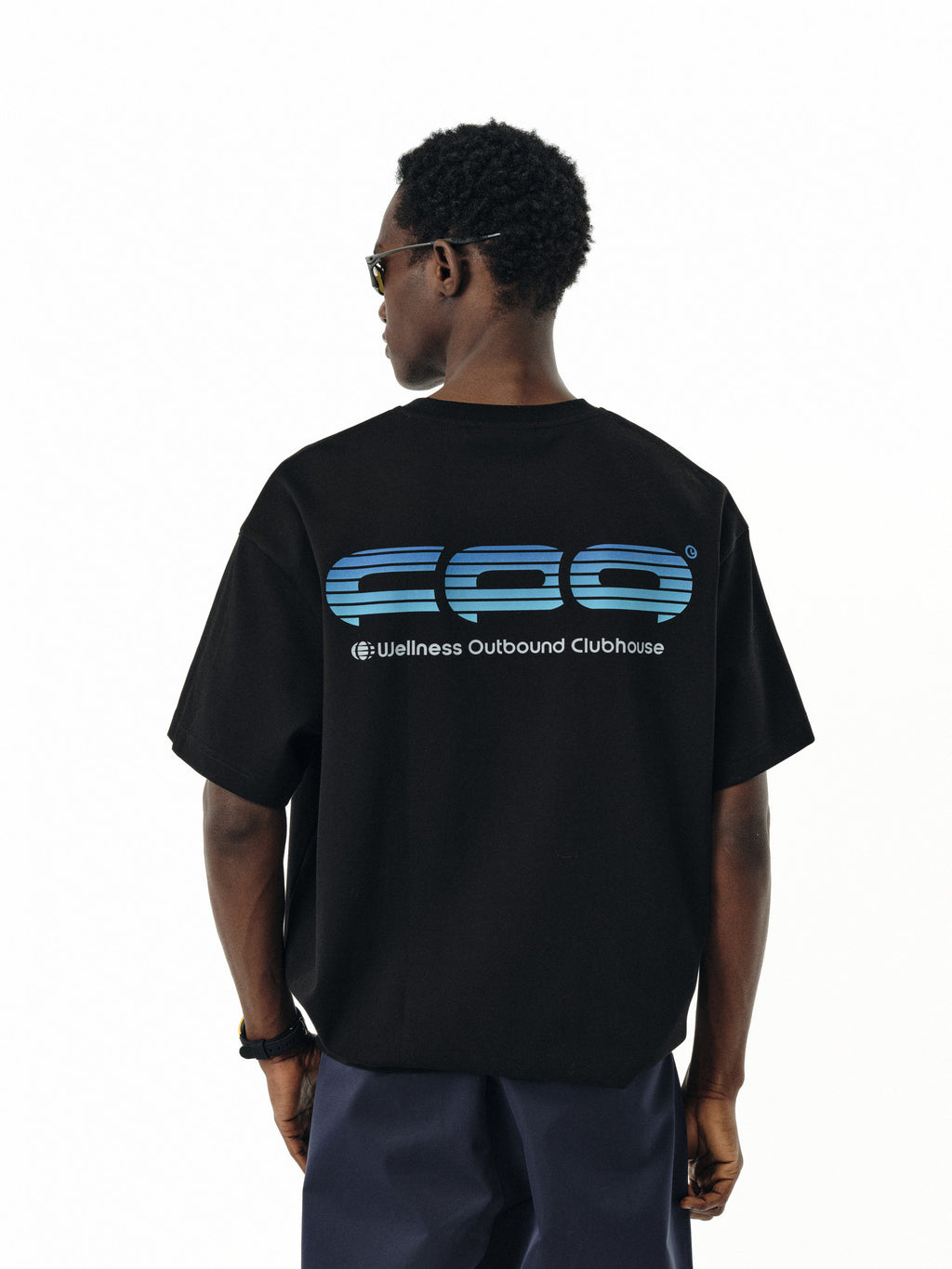 FPA Ice-Feel Quick-Dry Gradient Logo Short Sleeve T-Shirt – Chinese Streetwear Summer Athletic Loose Heavyweight Couple Tee