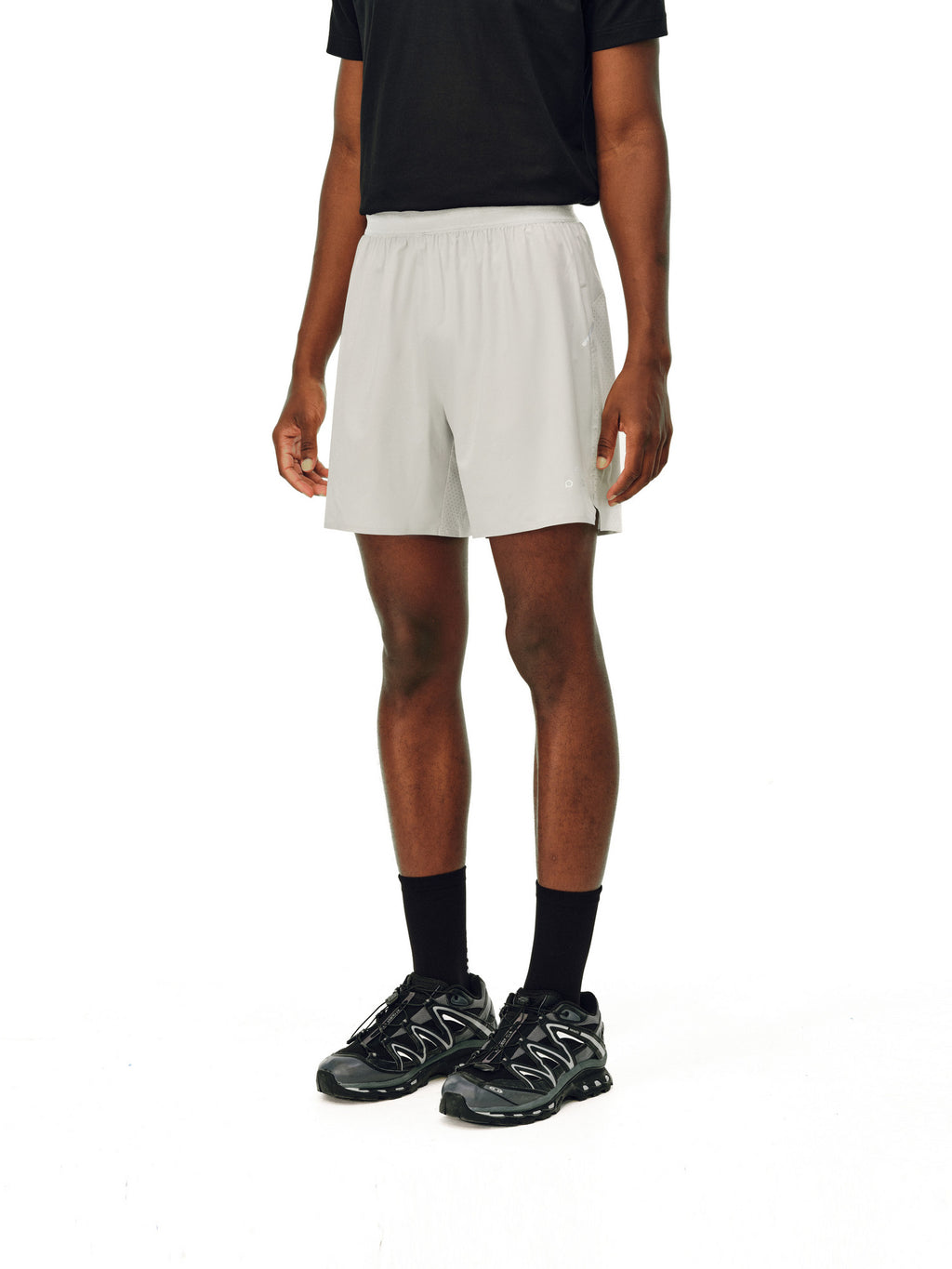 FPA Seam-Sealed Perforated Athletic Shorts for Outdoor Fitness, Basic Logo, Lightweight Unisex Summer Running Casual Pants for Men
