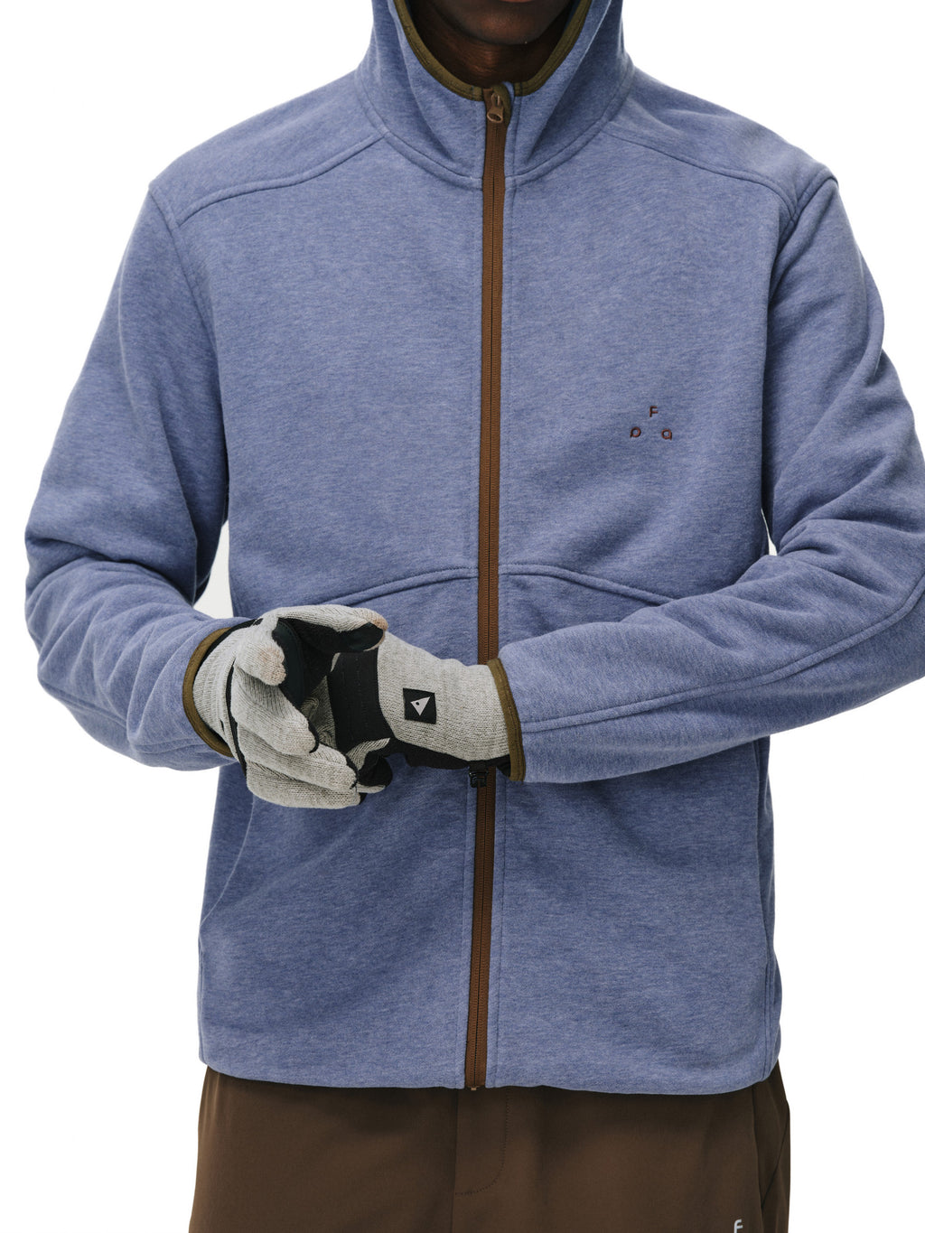 FPA7A Antibacterial Cotton Thermal Zip Hoodie – Casual Retro Contrast Color Heavyweight Couple Hooded Jacket for Spring/Autumn
