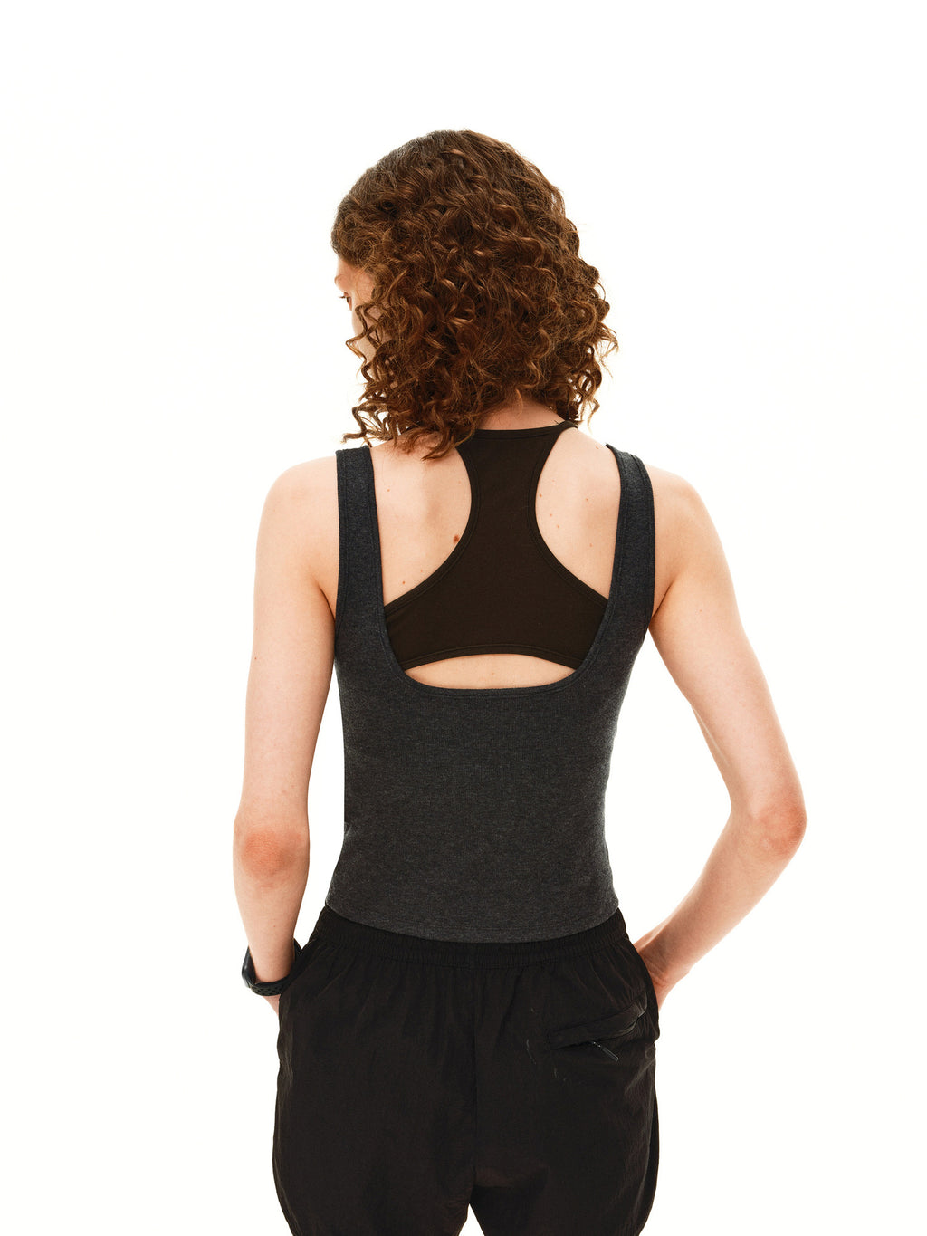 FPA Two-Layer Wool Vest Slim Fit Yoga Running Outdoor Sports Top for Women