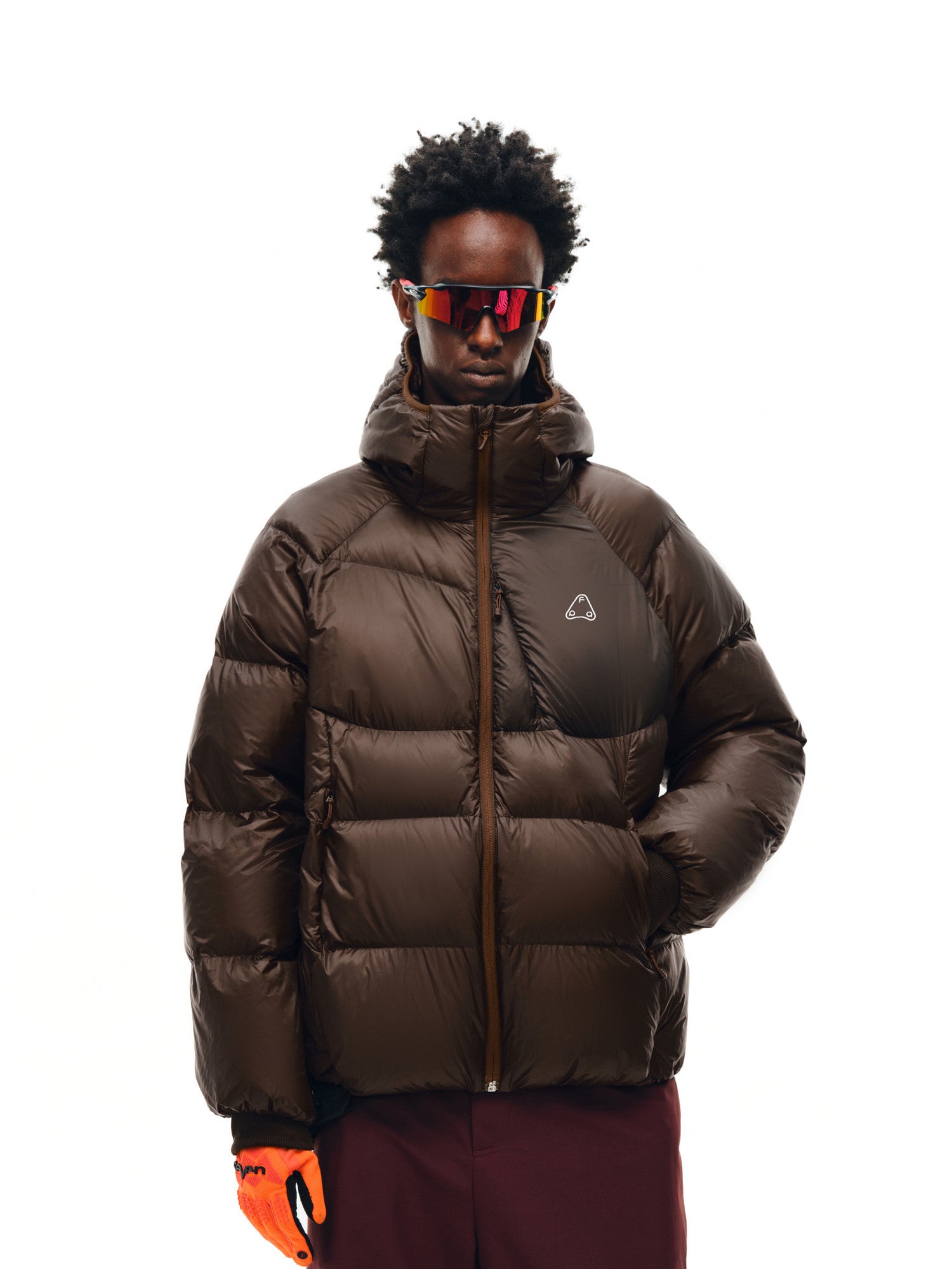 FPA 800FP 95% White Duck Down Arc Light-Transparent Down Jacket - Winter Couple's Warm Hooded Down Coat